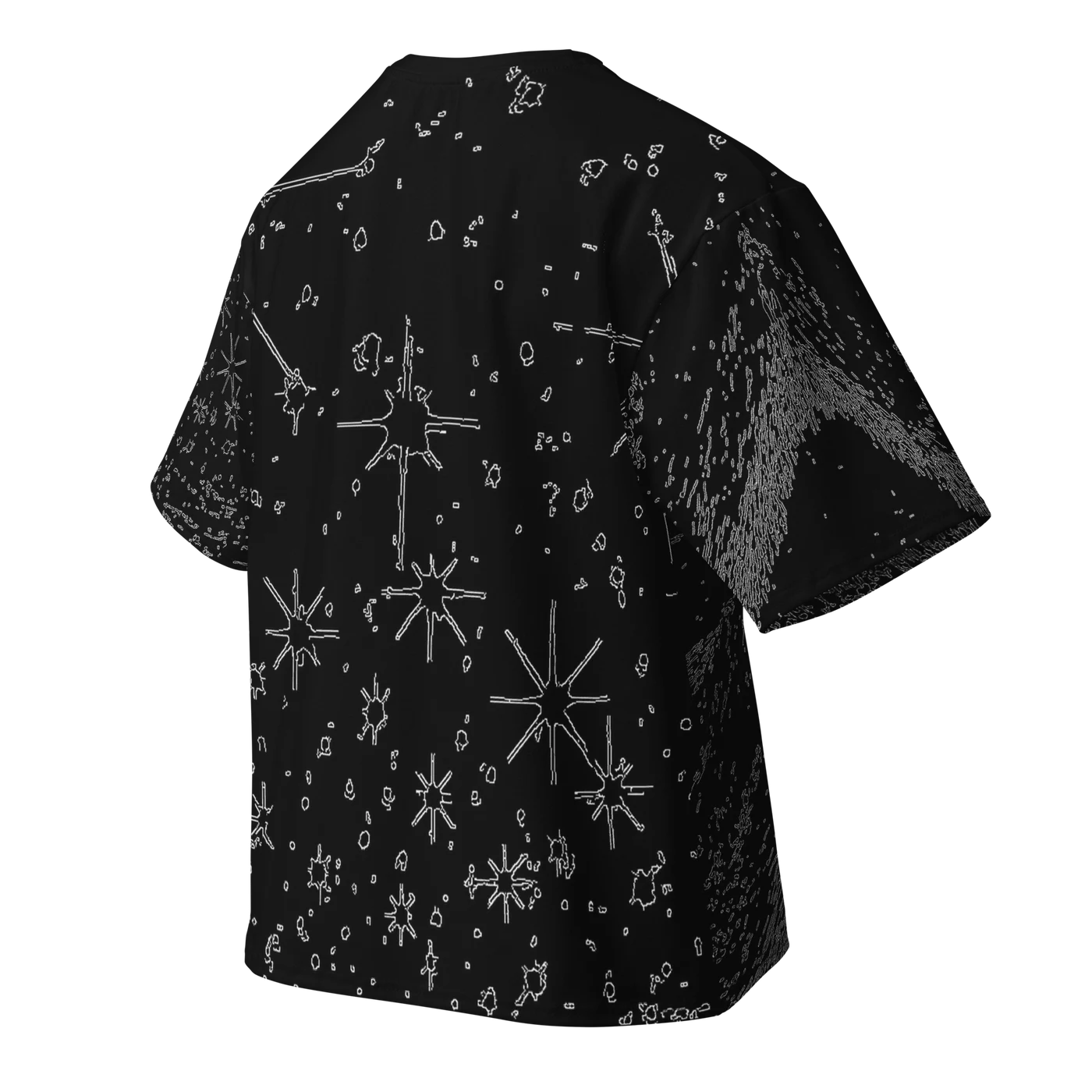 056 — Black Oversized Tee — 3D back