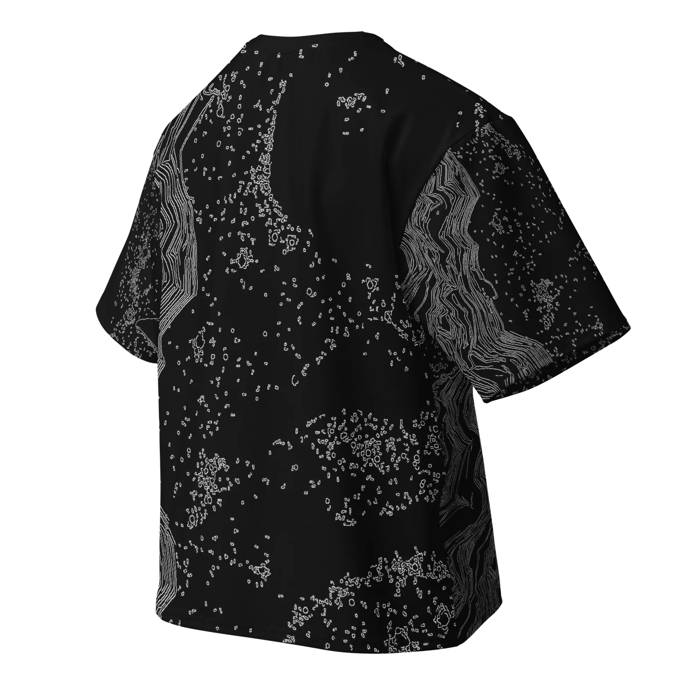 061 — Black Oversized Tee — 3D back