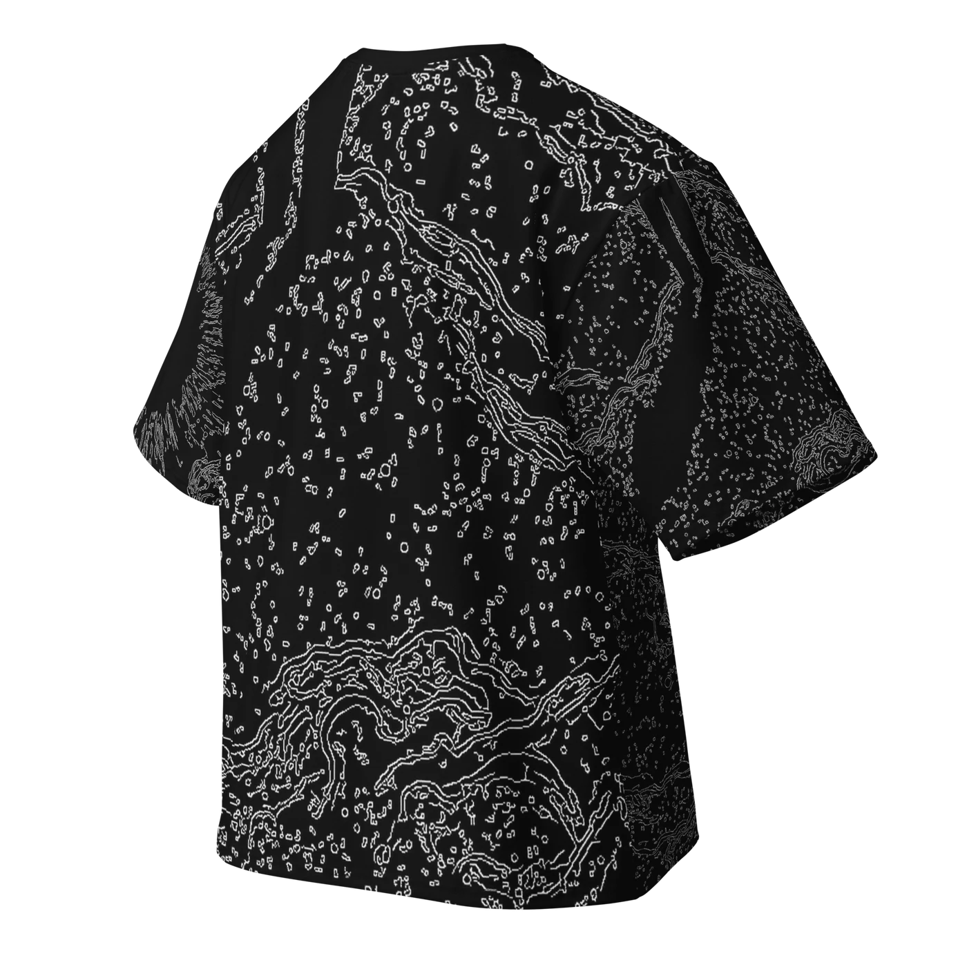 062 — Black Oversized Tee — 3D back