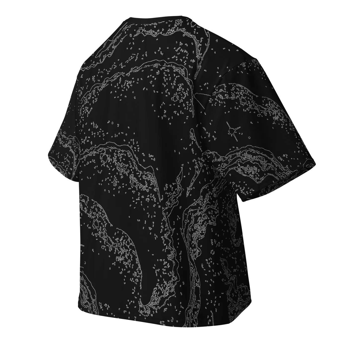 034 — Black Oversized Tee — 3D back