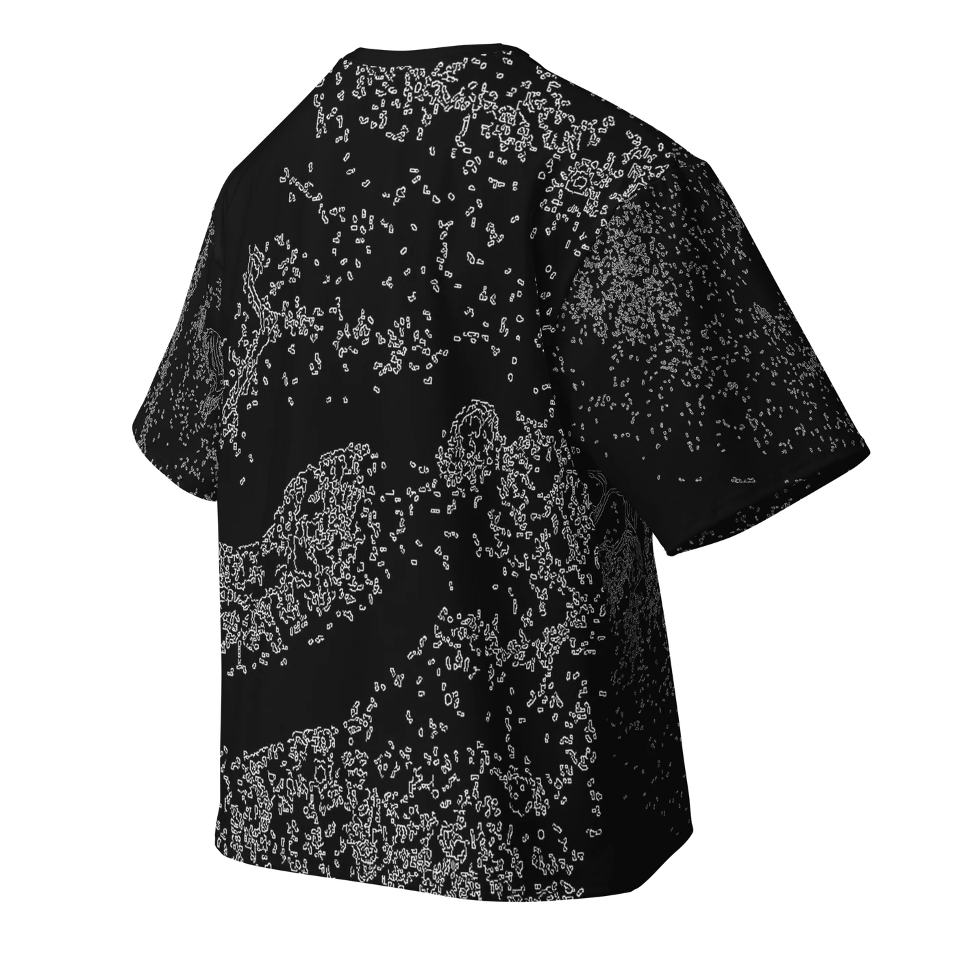 026 — Black Oversized Tee — 3D back
