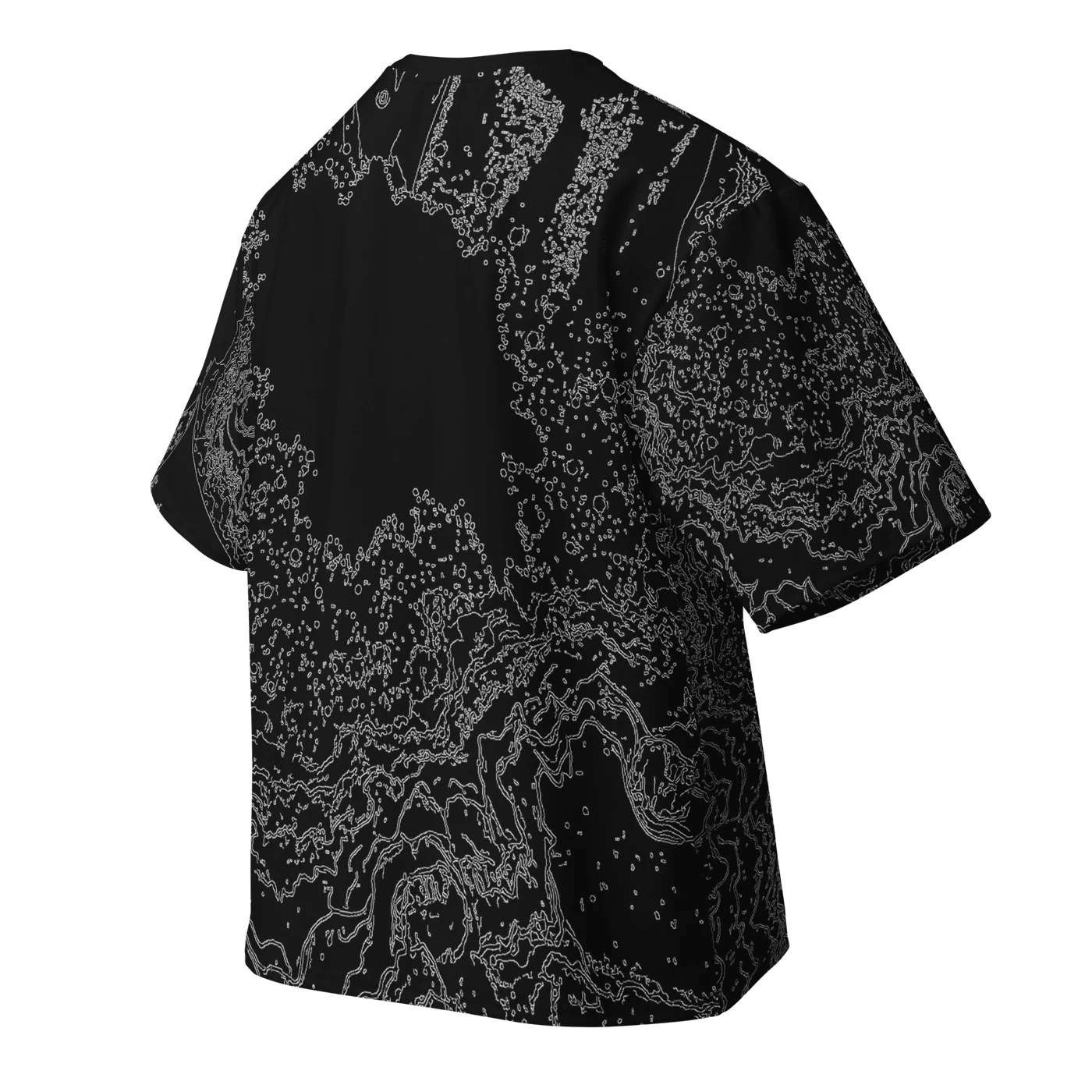 035 — Black Oversized Tee — 3D back