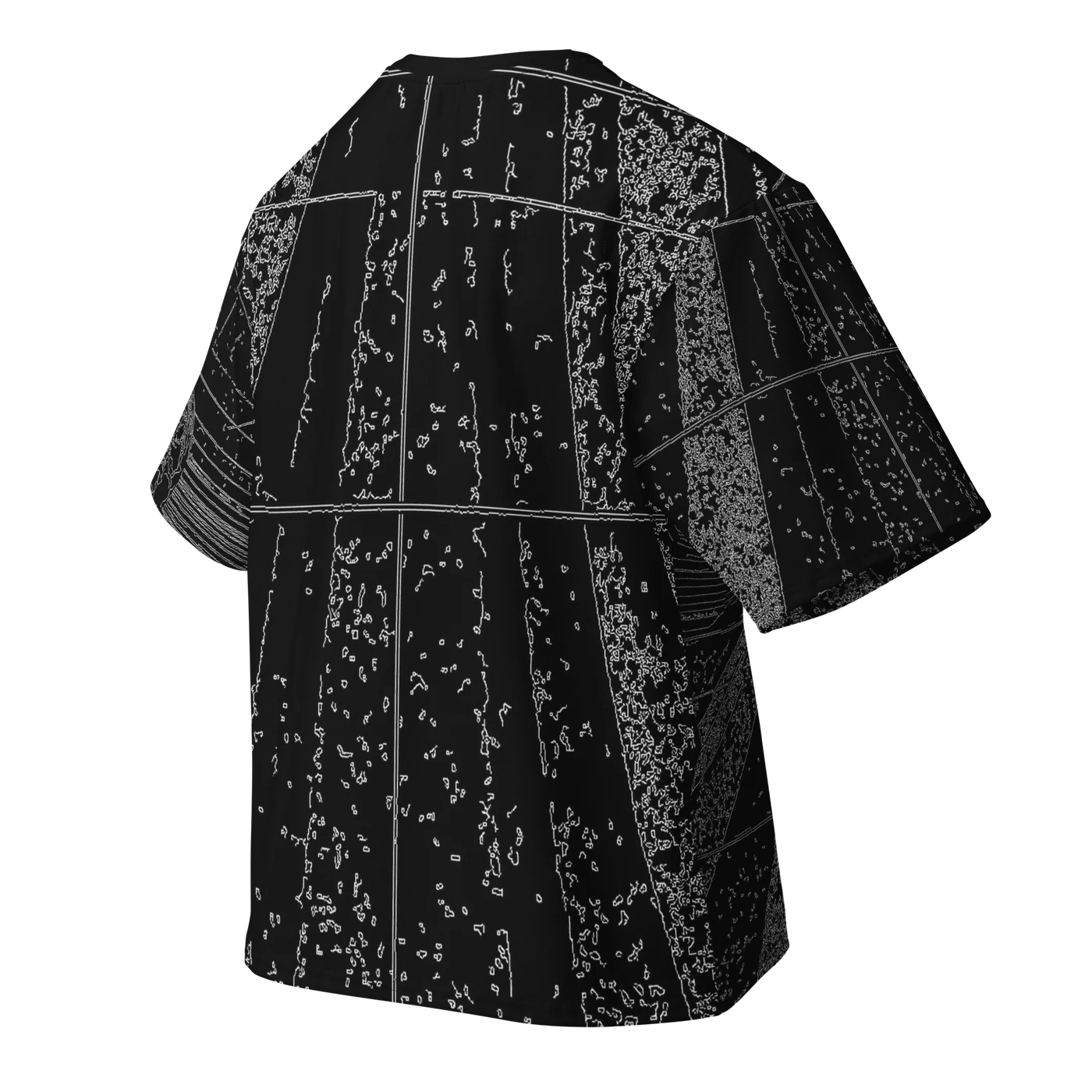 017 — Black Oversized Tee — 3D back