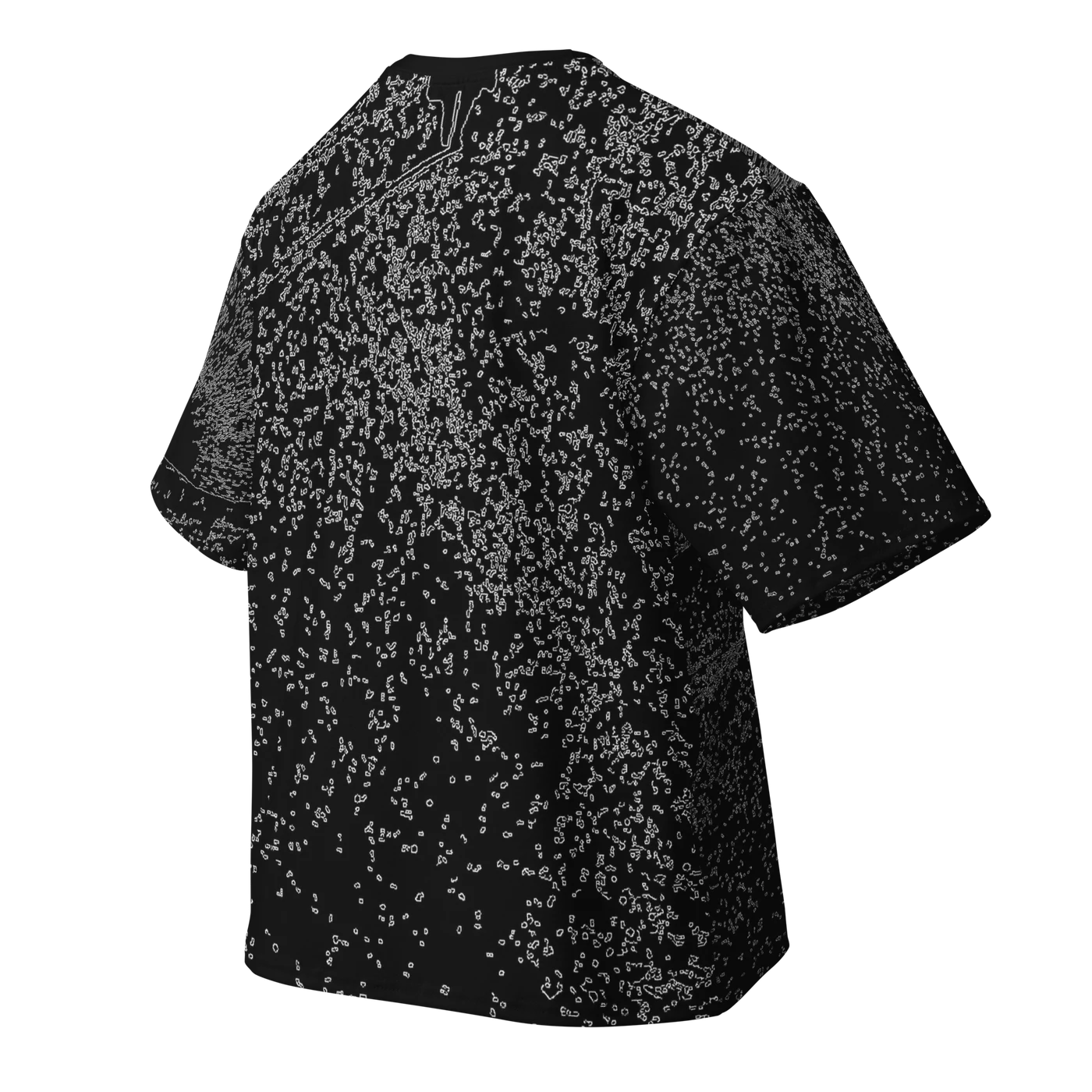 018 — Black Oversized Tee — 3D back