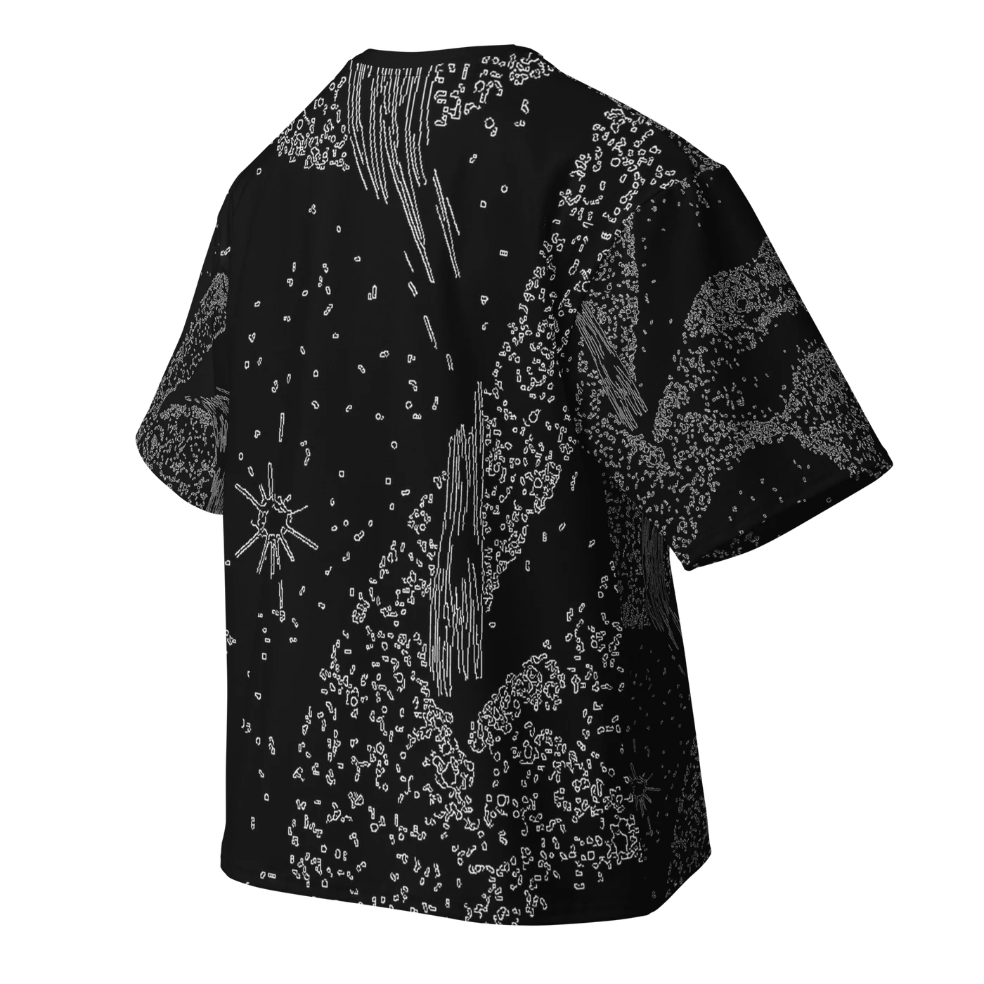 024 — Black Oversized Tee — 3D back
