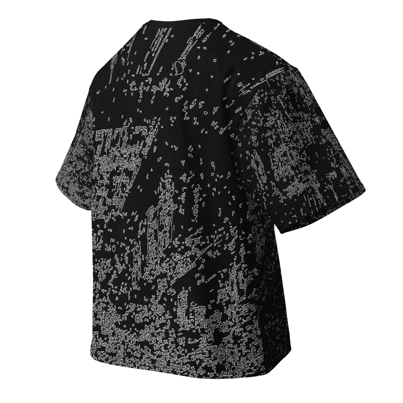023 — Black Oversized Tee — 3D back