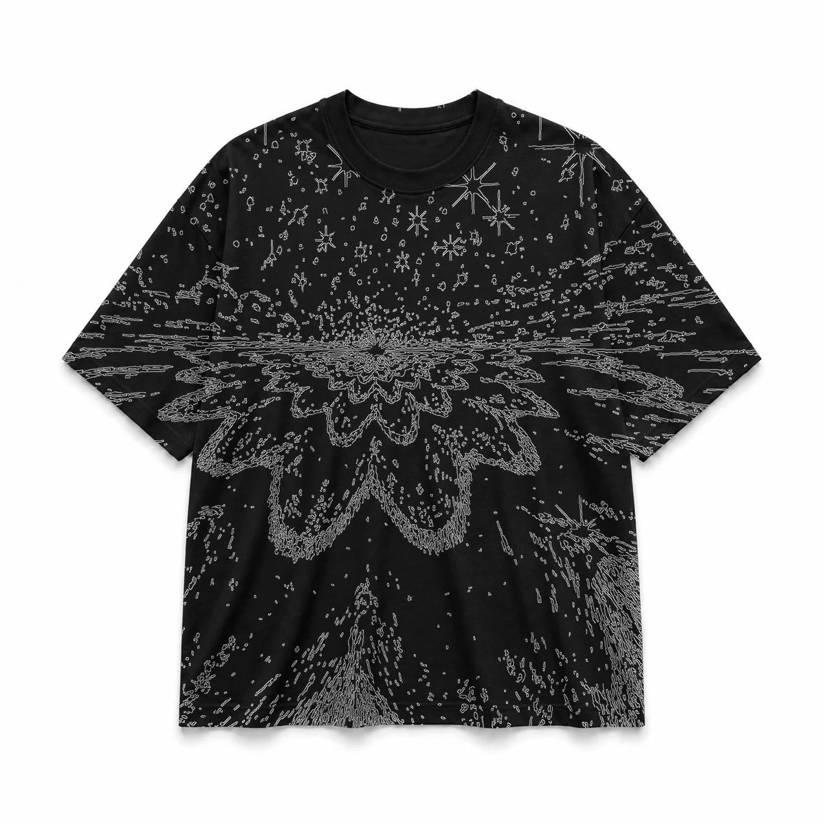 056 — Black Oversized Tee — Basic shirt