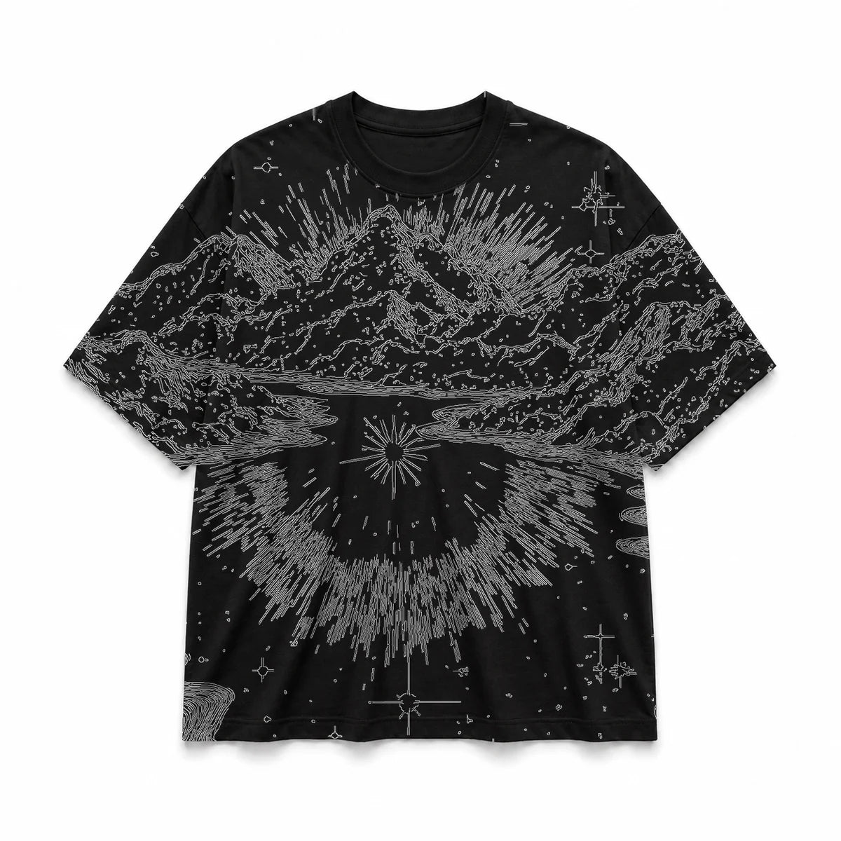 058 — Black Oversized Tee — Basic shirt