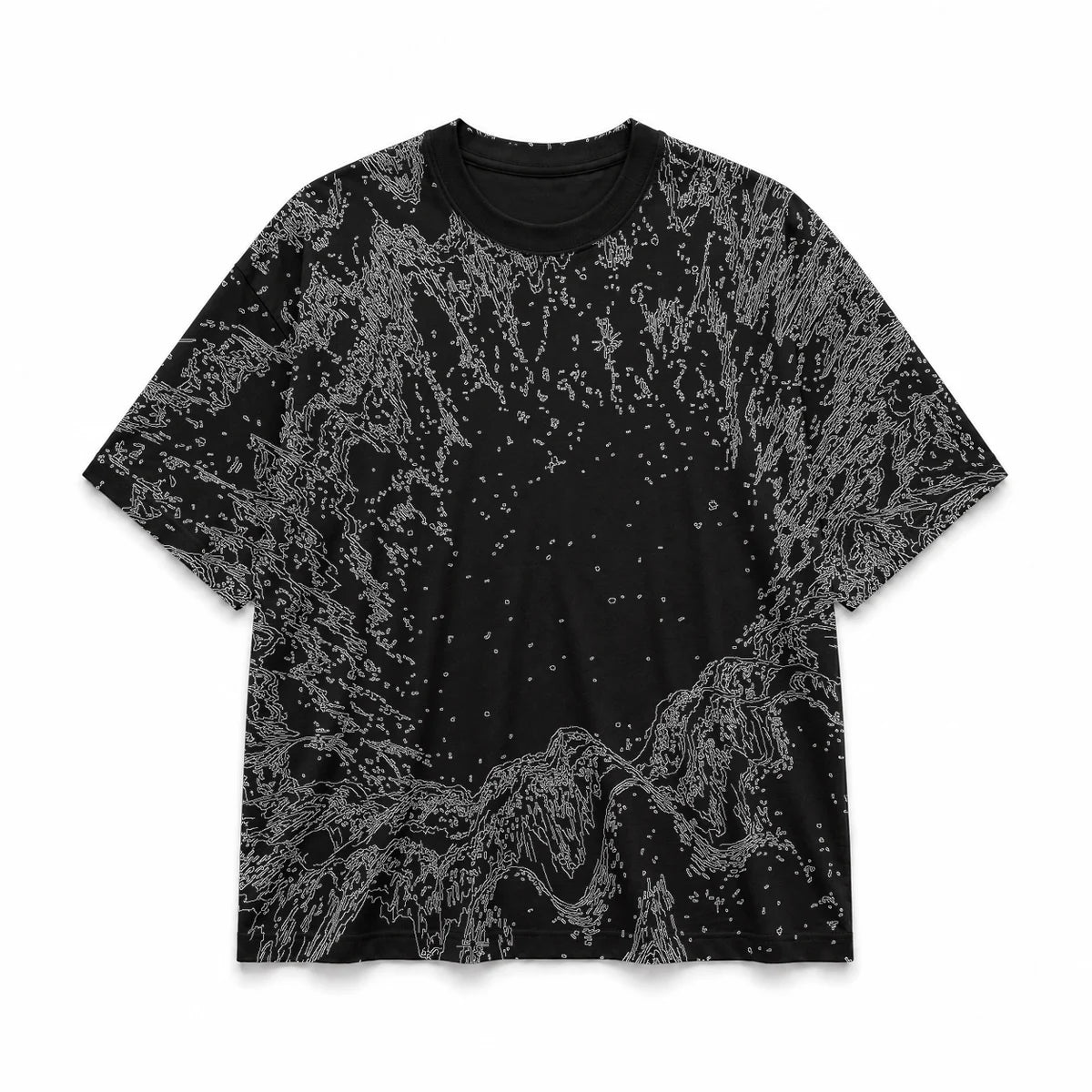 060 — Black Oversized Tee — Basic shirt