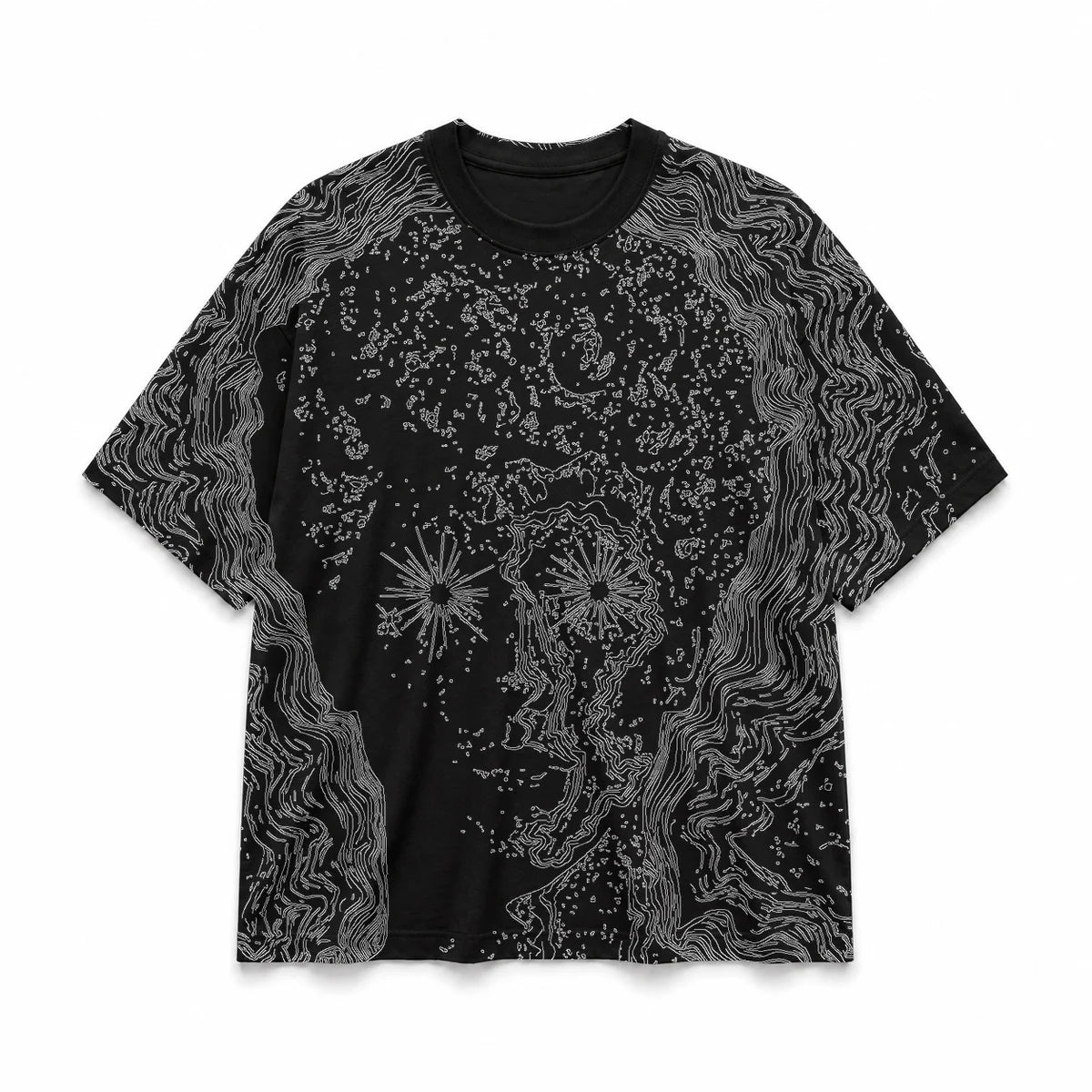 055 — Black Oversized Tee — Basic shirt