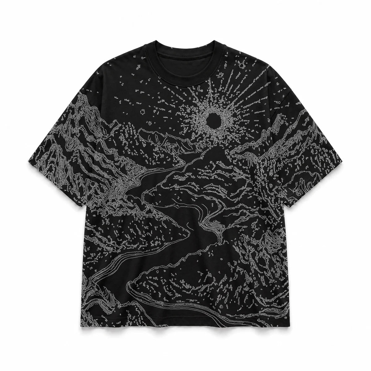 051 — Black Oversized Tee — Basic shirt