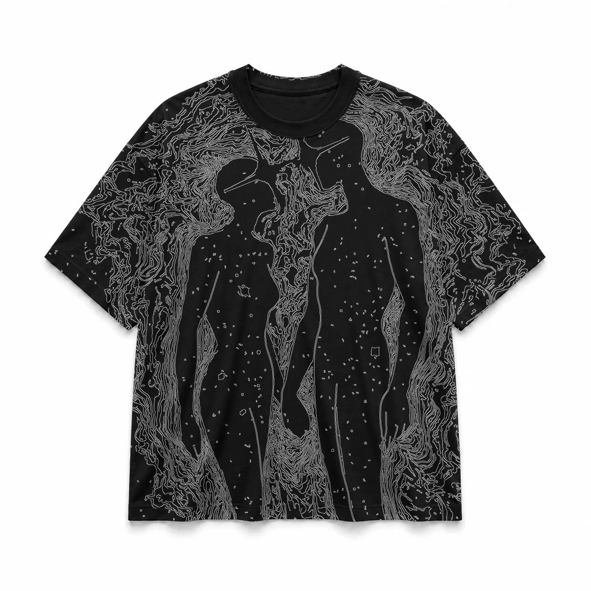 045 — Black Oversized Tee — Basic shirt