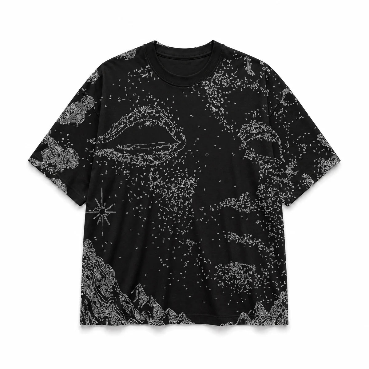 050 — Black Oversized Tee — Basic shirt
