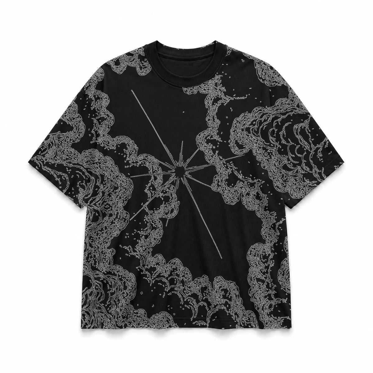 053 — Black Oversized Tee — Basic shirt