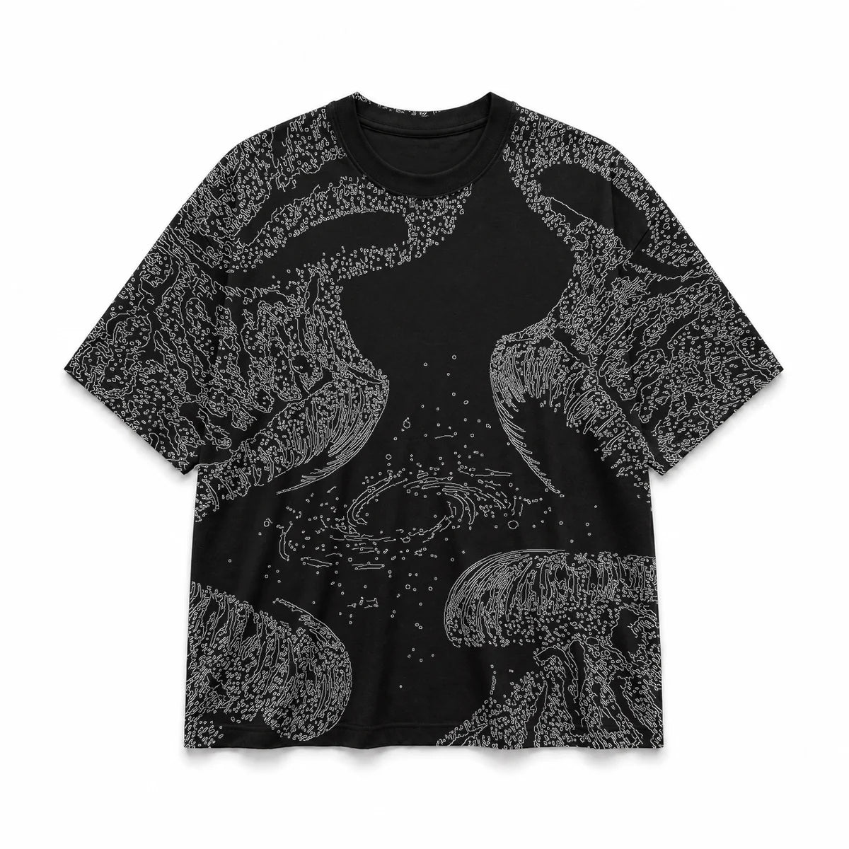 054 — Black Oversized Tee — Basic shirt