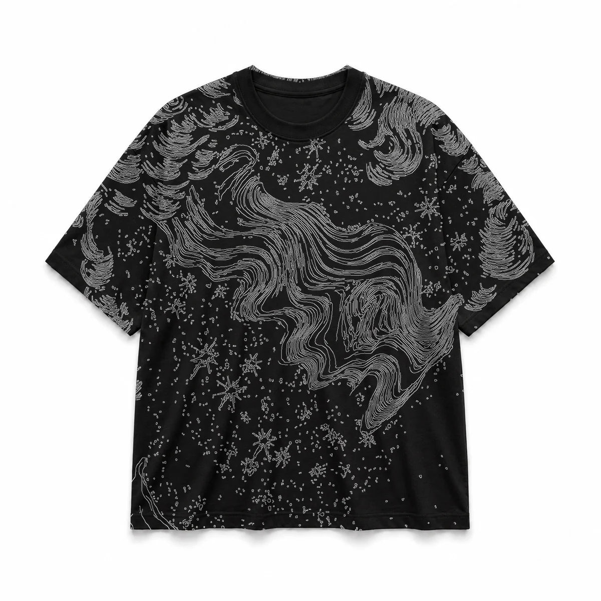 043 — Black Oversized Tee — Basic shirt