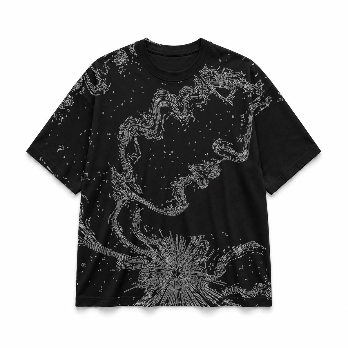 041 — Black Oversized Tee — Basic shirt