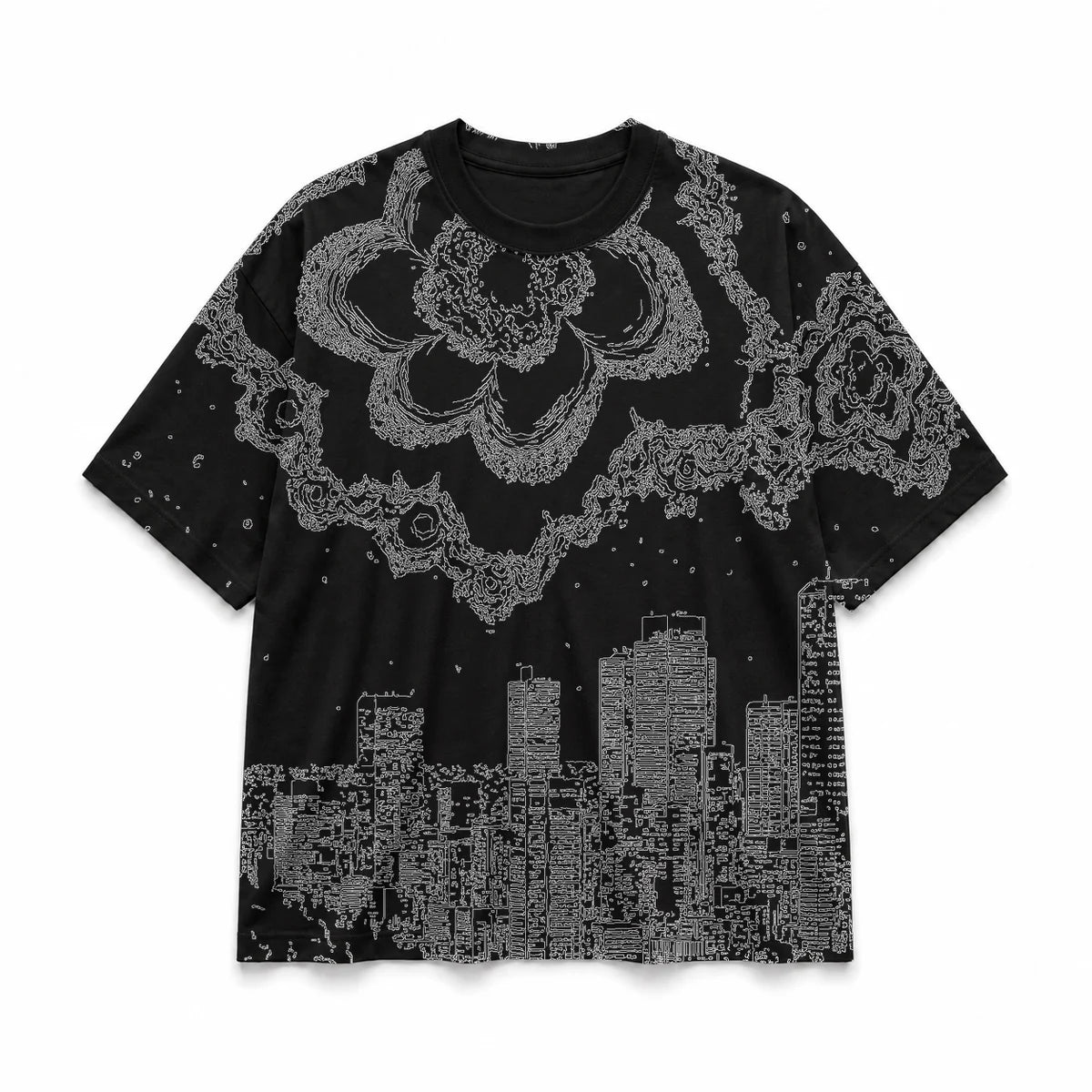 042 — Black Oversized Tee — Basic shirt