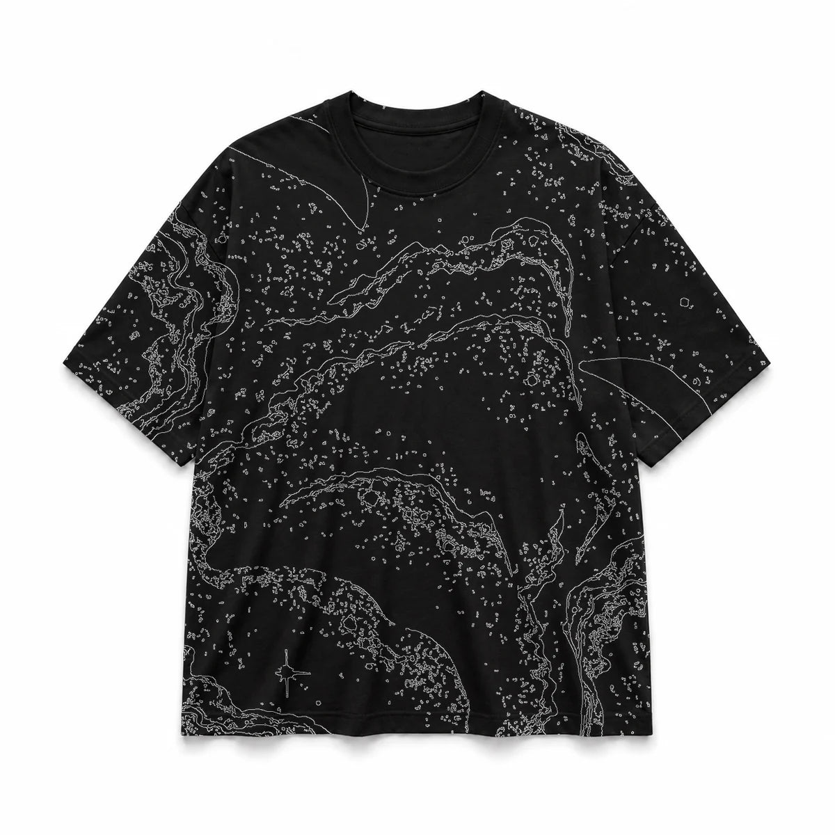 034 — Black Oversized Tee — Basic shirt
