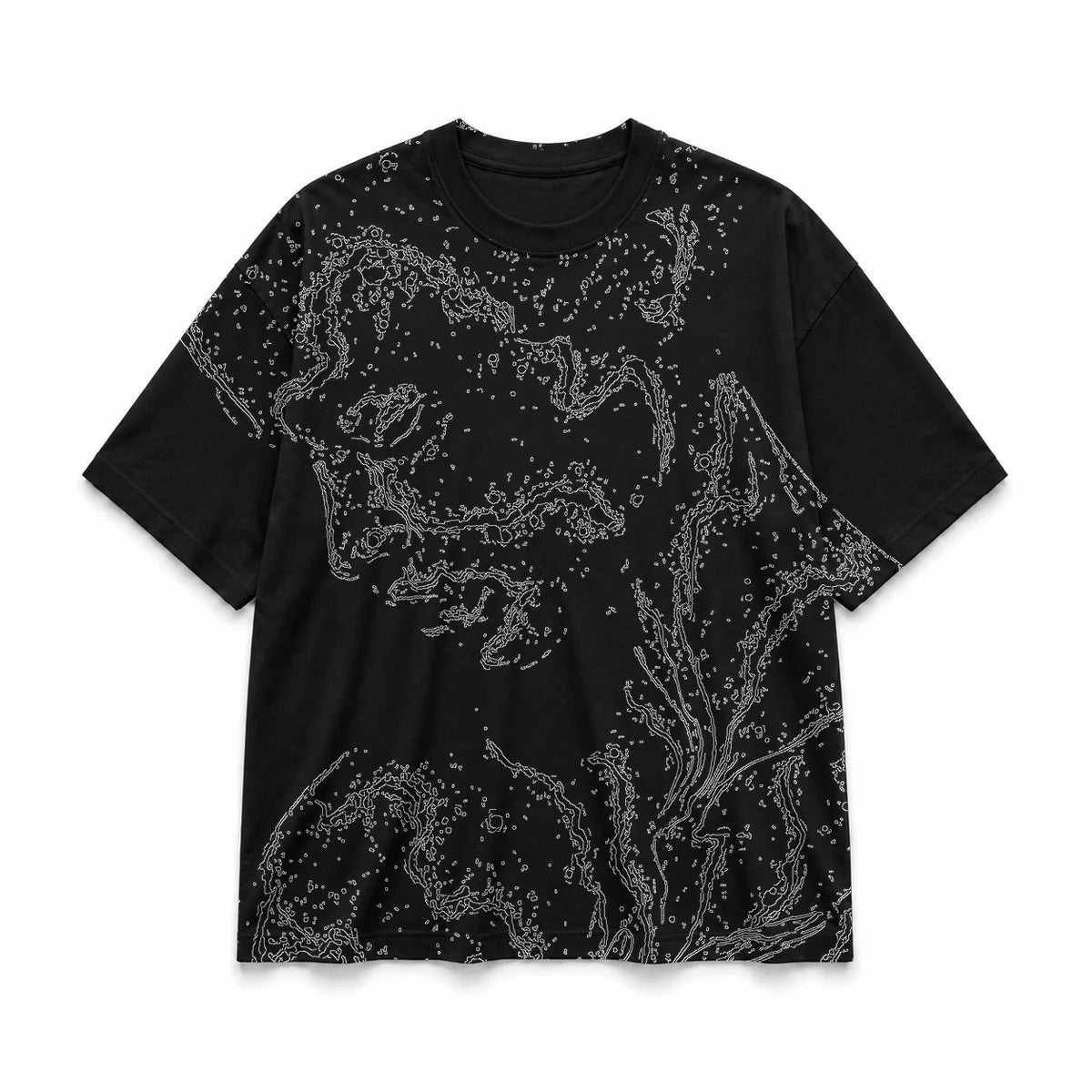 032 — Black Oversized Tee — Basic shirt