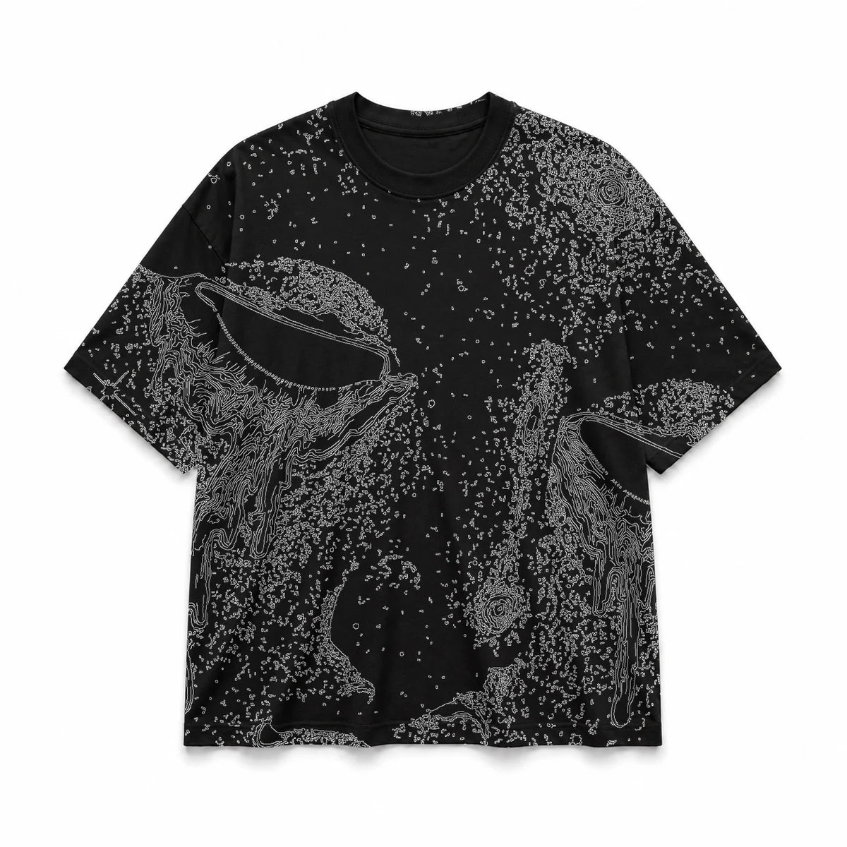 030 — Black Oversized Tee — Basic shirt