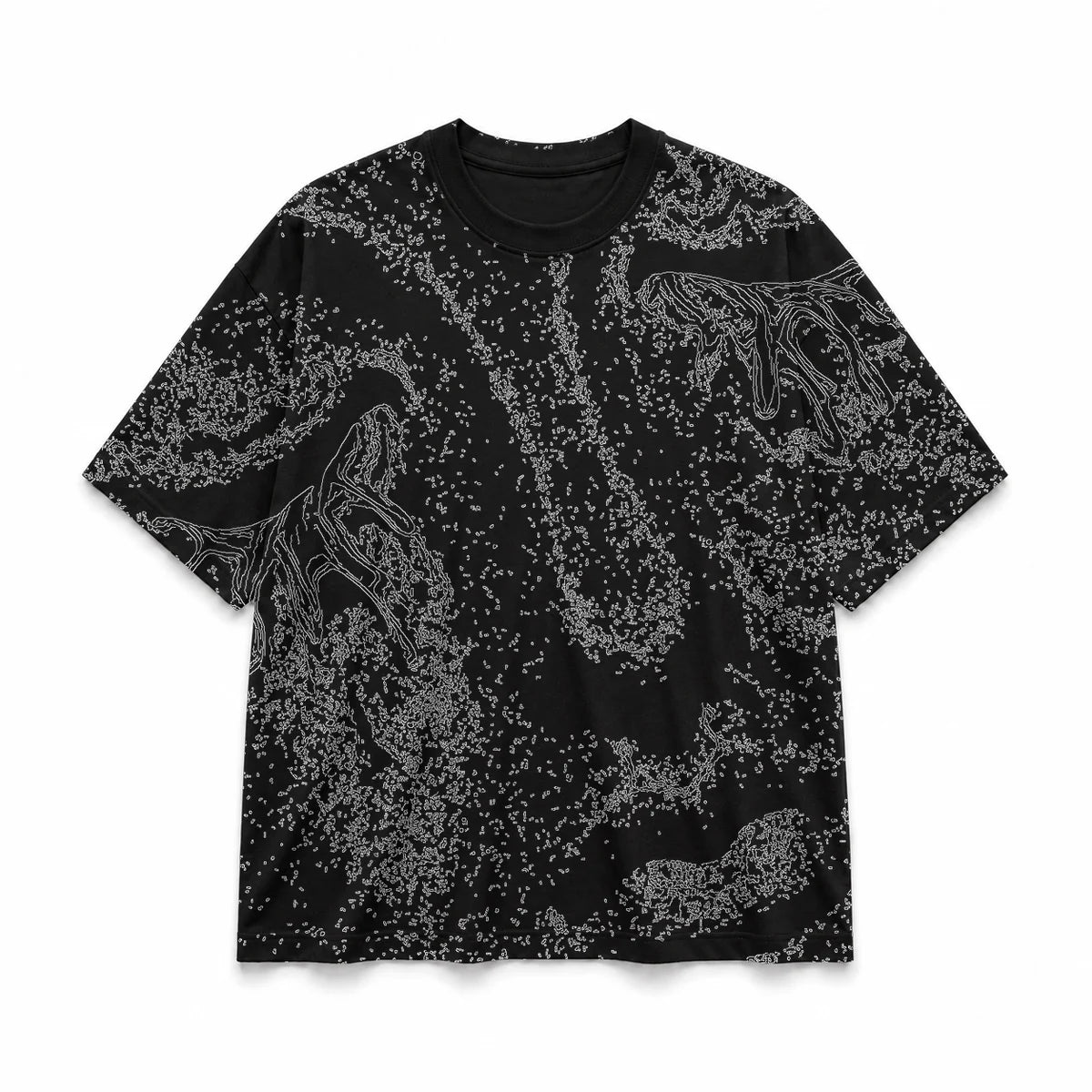 026 — Black Oversized Tee — Basic shirt
