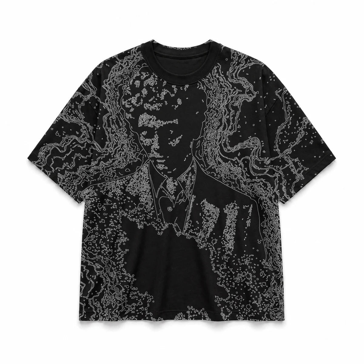 035 — Black Oversized Tee — Basic shirt