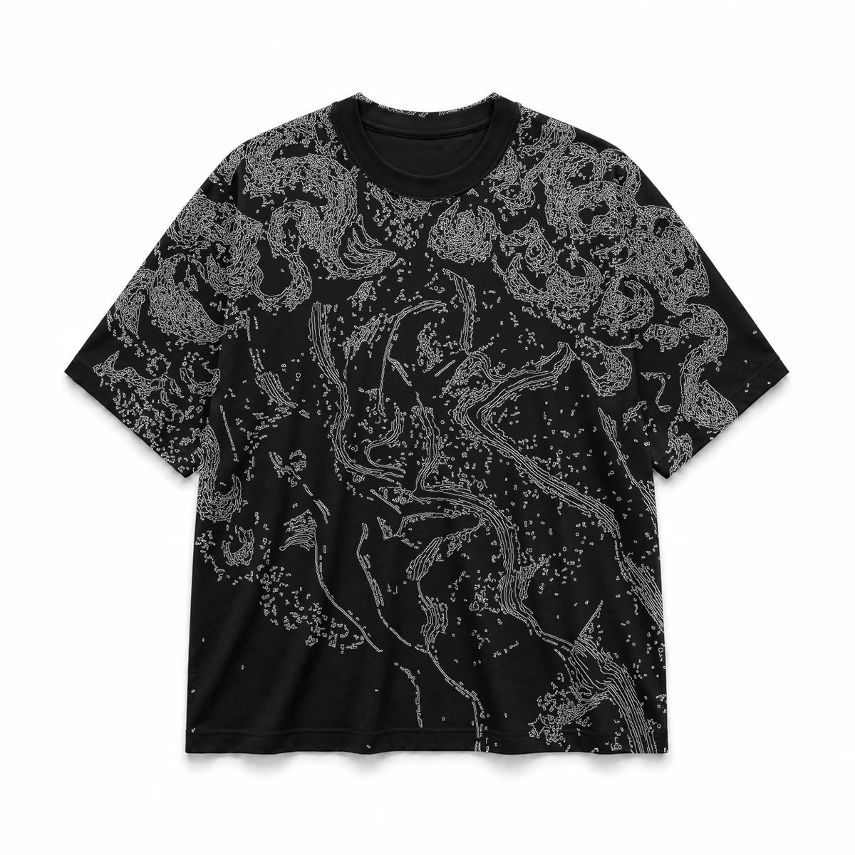 028 — Black Oversized Tee — Basic shirt