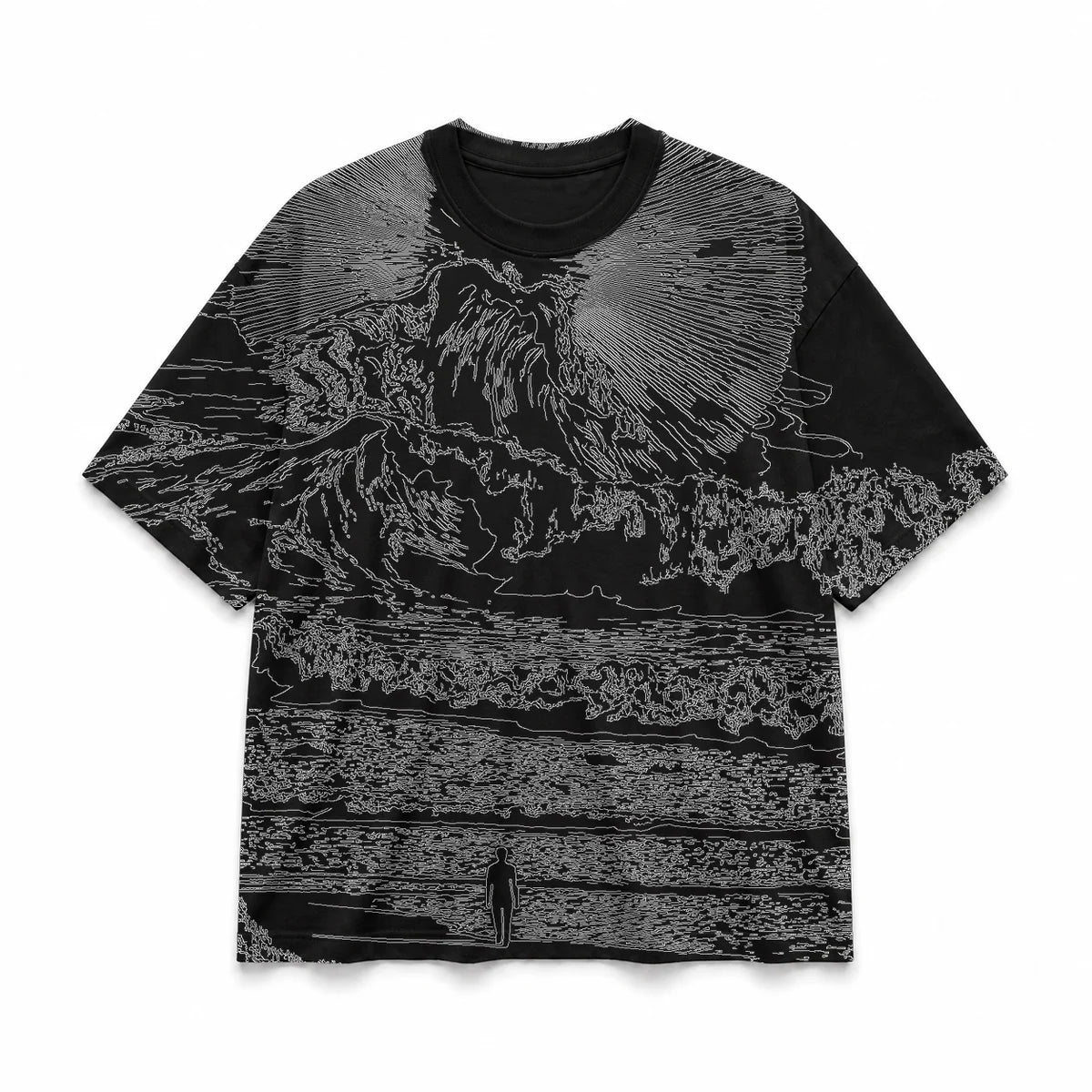 027 — Black Oversized Tee — Basic shirt