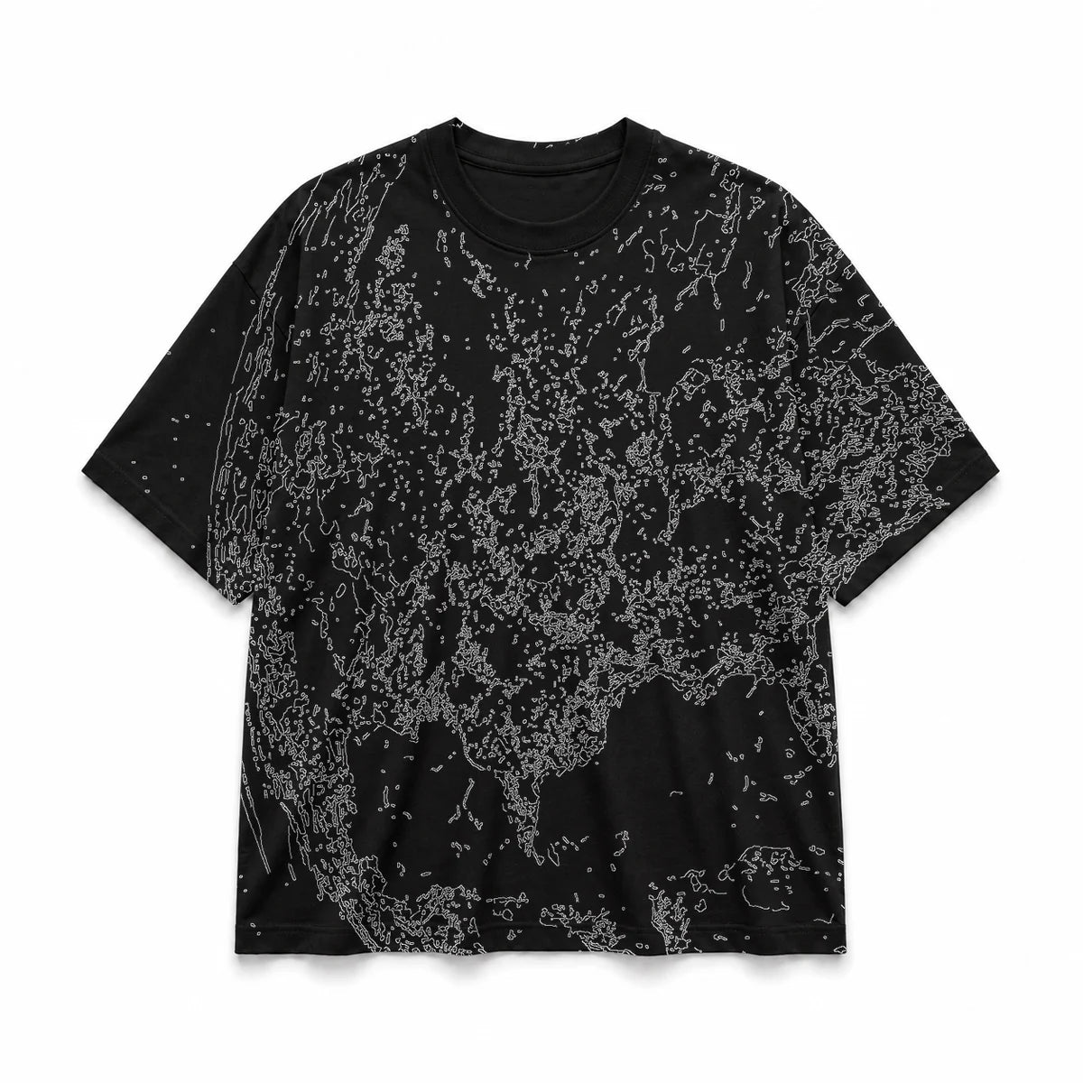 022 — Black Oversized Tee — Basic shirt
