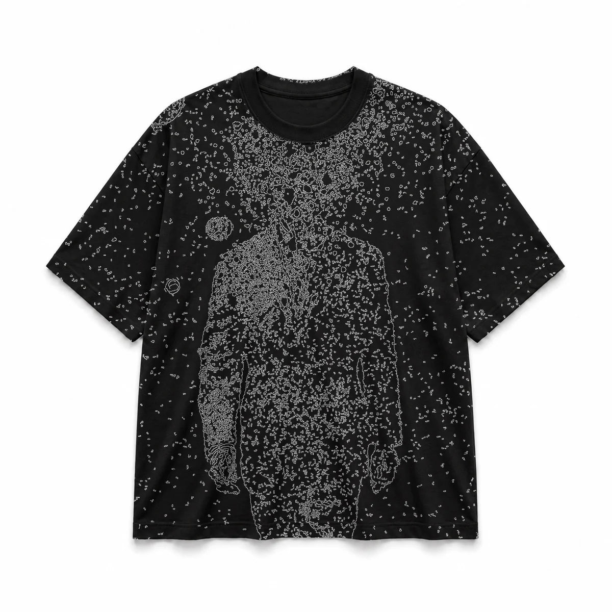 016 — Black Oversized Tee — Basic shirt