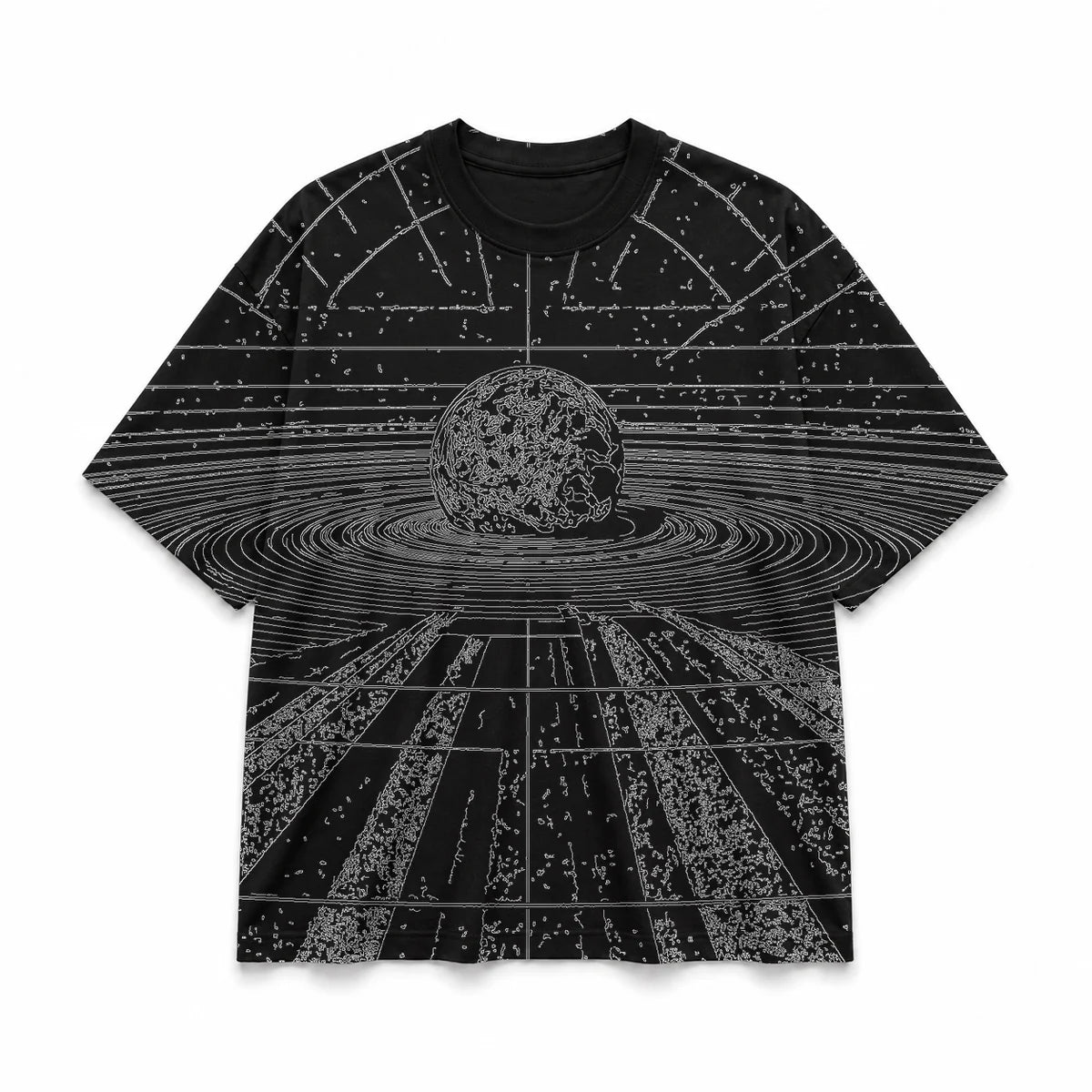 017 — Black Oversized Tee — Basic shirt