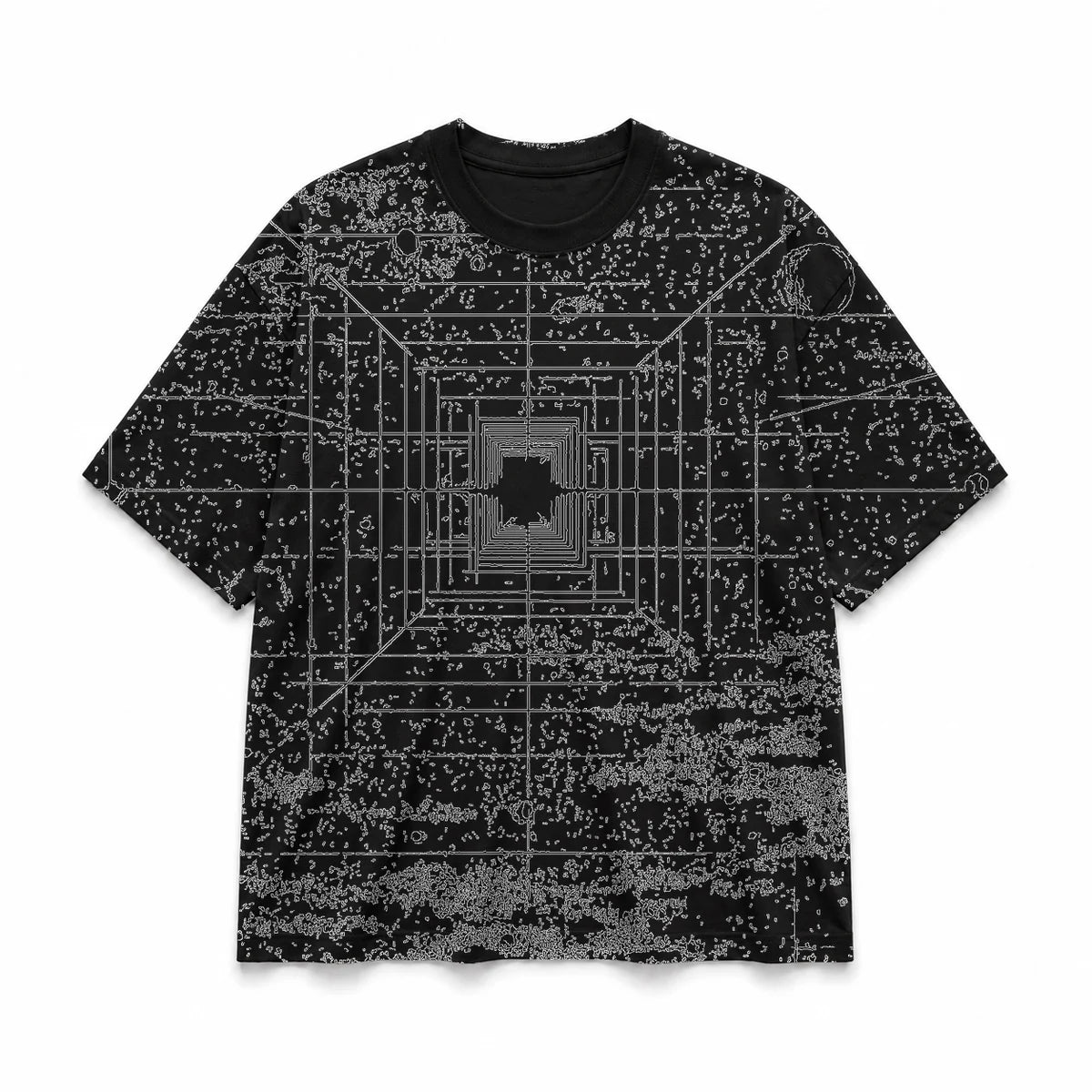 015 — Black Oversized Tee — Basic shirt