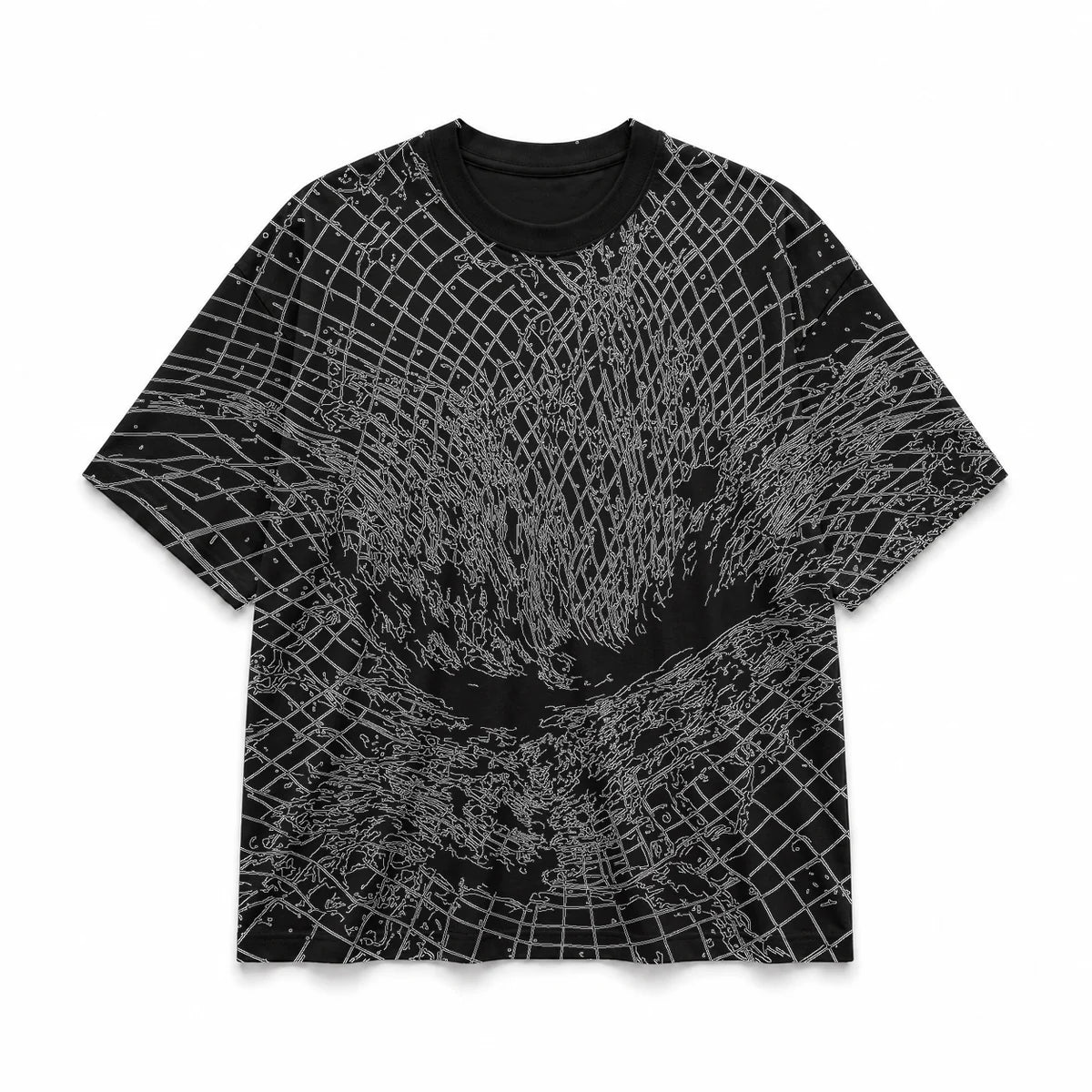 021 — Black Oversized Tee — Basic shirt