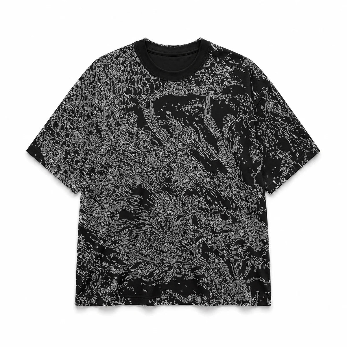 012 — Black Oversized Tee — Basic shirt