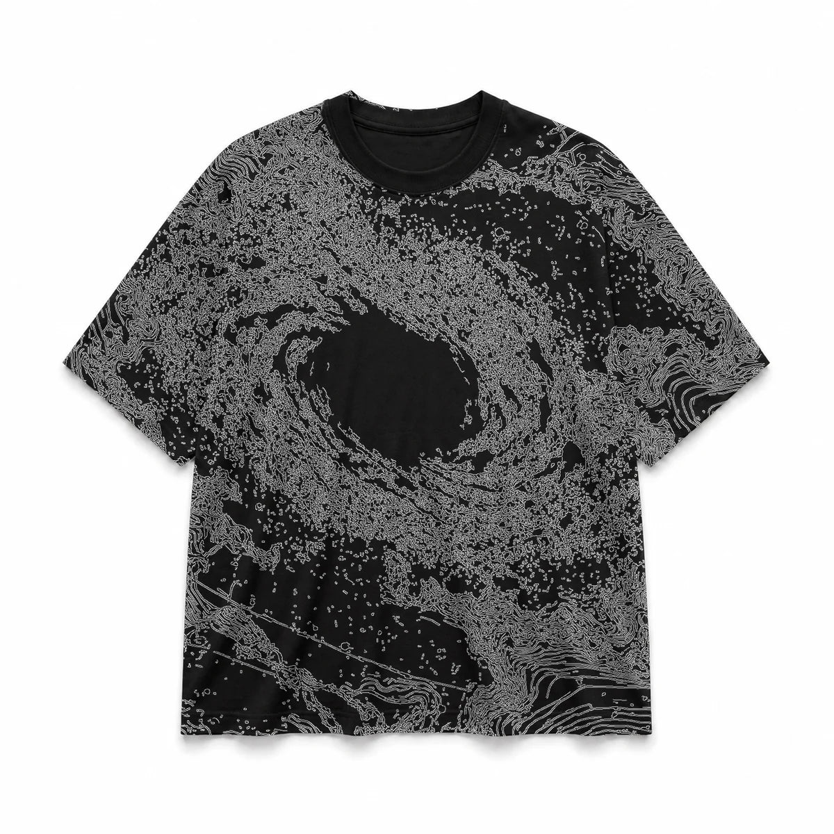 019 — Black Oversized Tee — Basic shirt