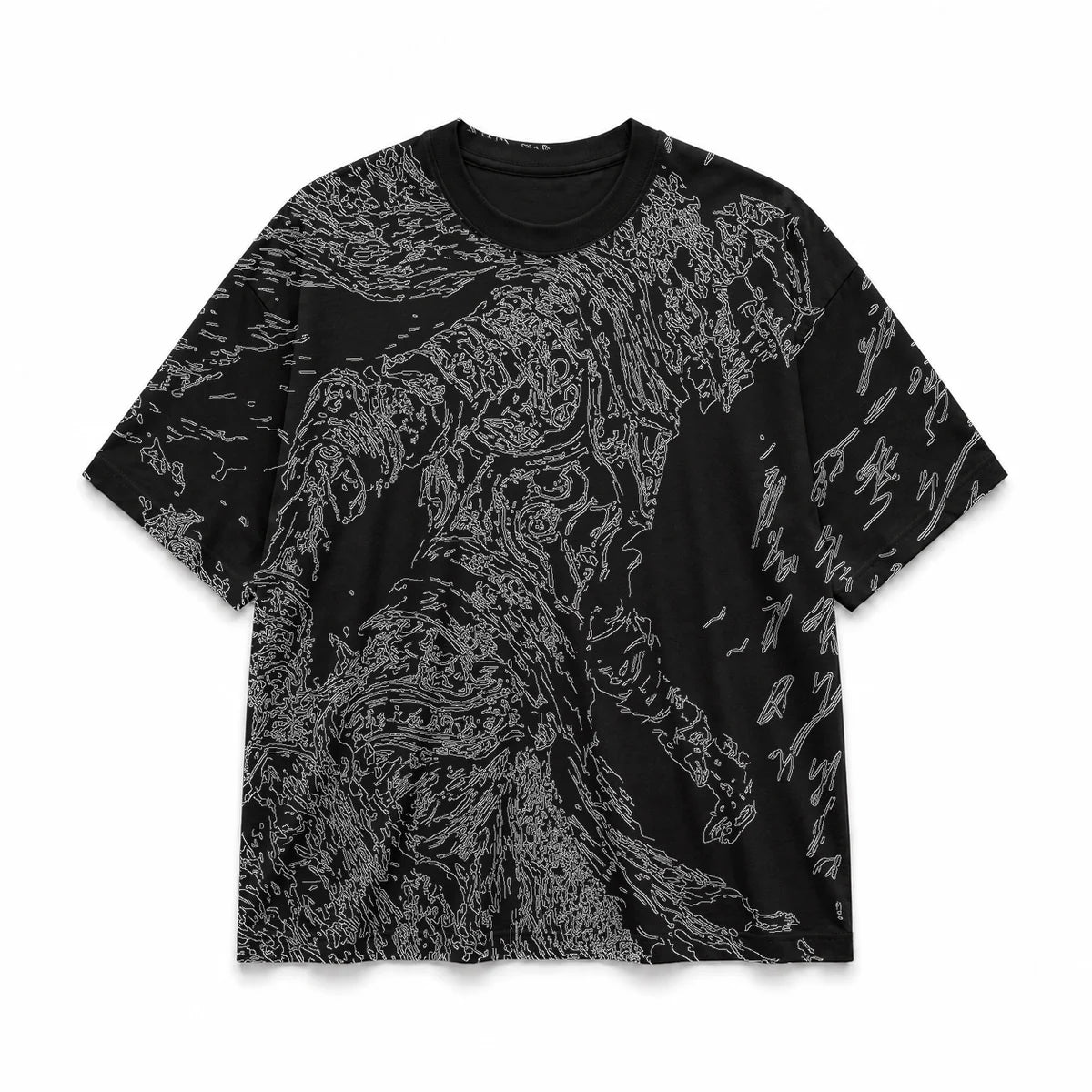 003 — Black Oversized Tee — Basic shirt