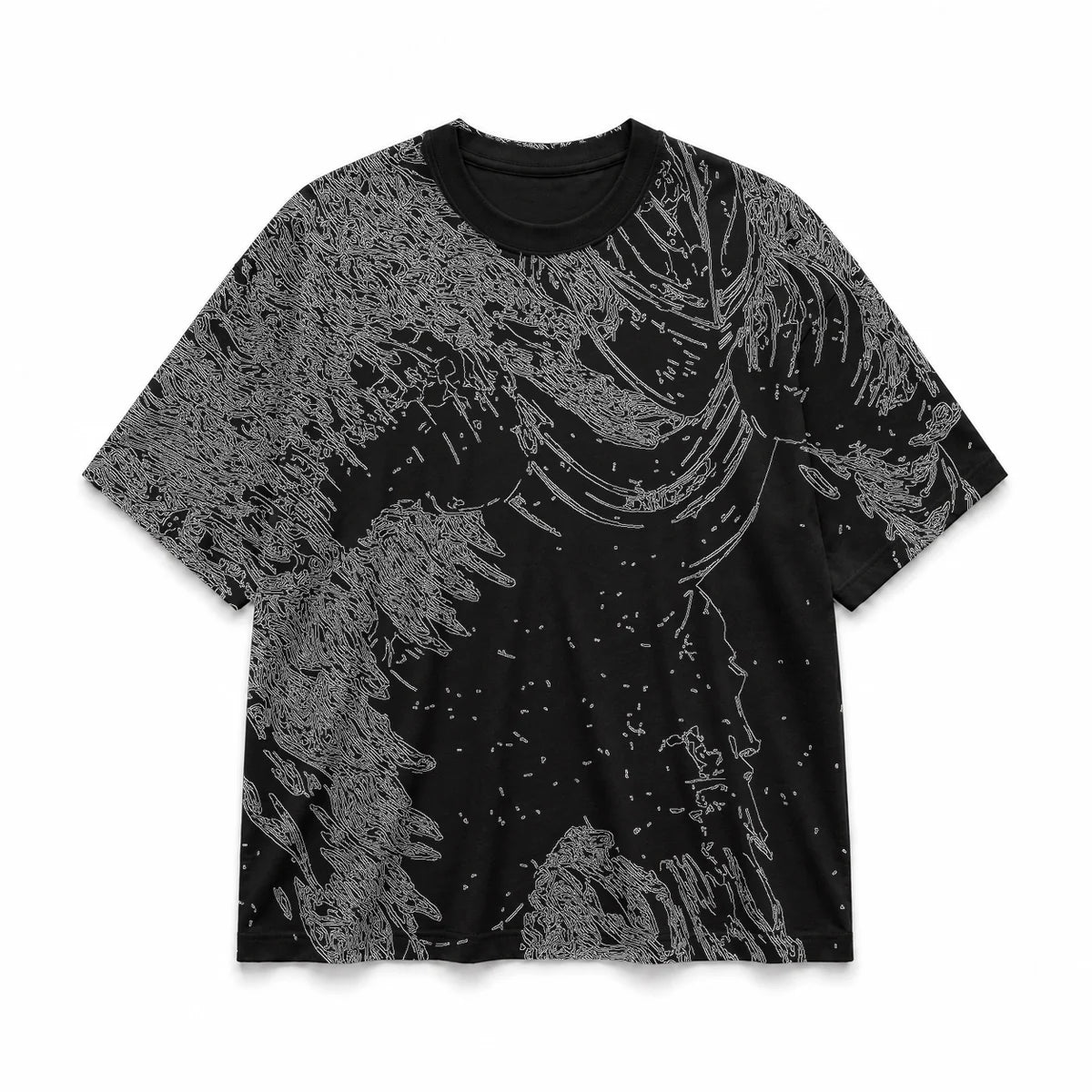 005 — Black Oversized Tee — Basic shirt