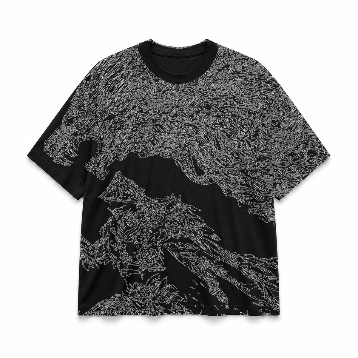 001 — Black Oversized Tee — Basic shirt