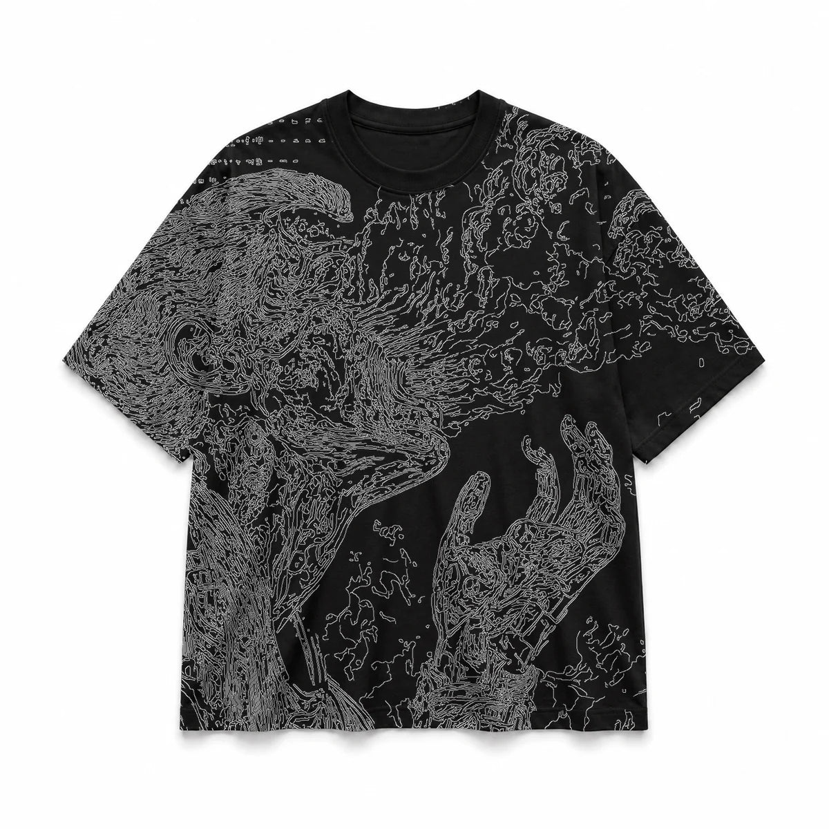 006 — Black Oversized Tee — Basic shirt