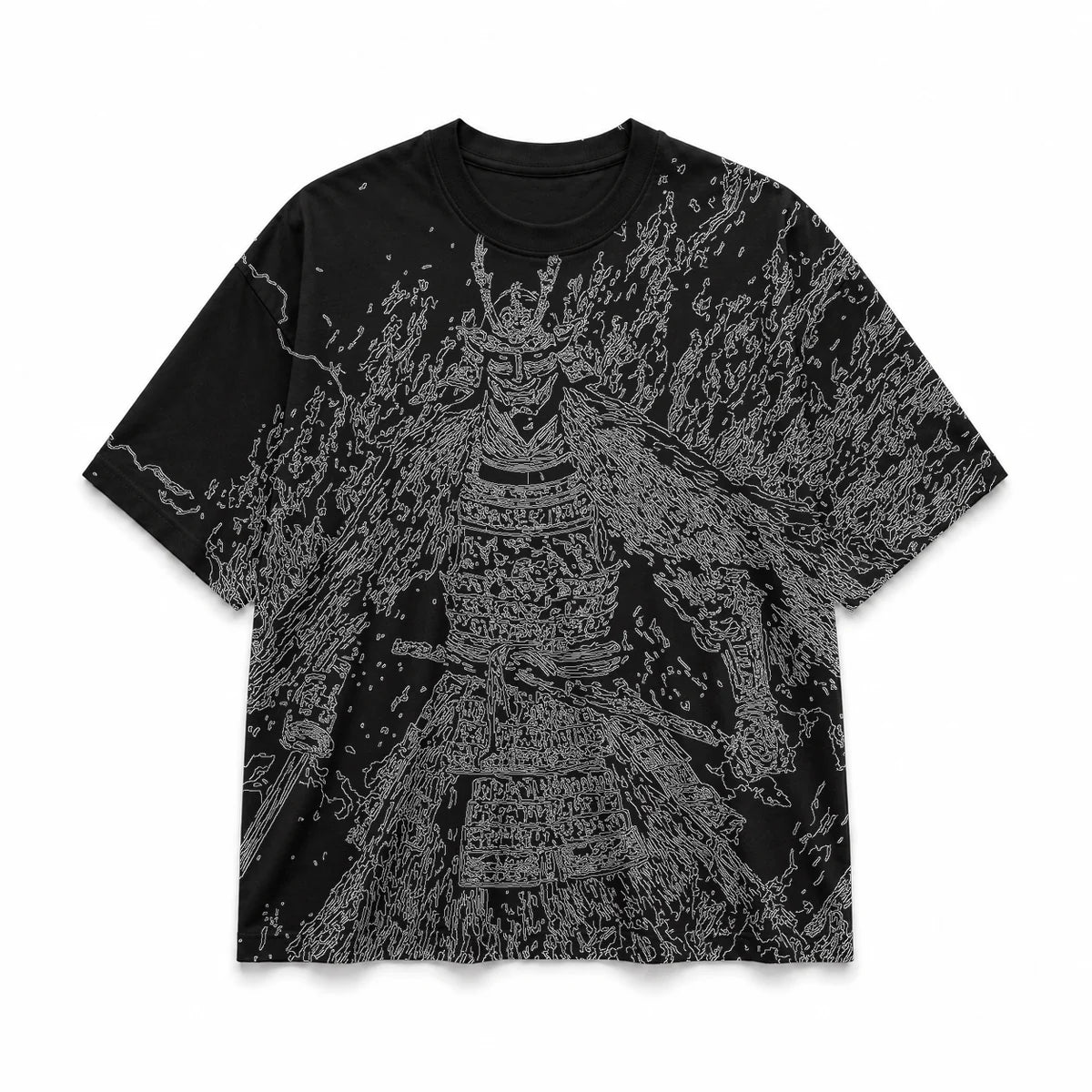008 — Black Oversized Tee — Basic shirt