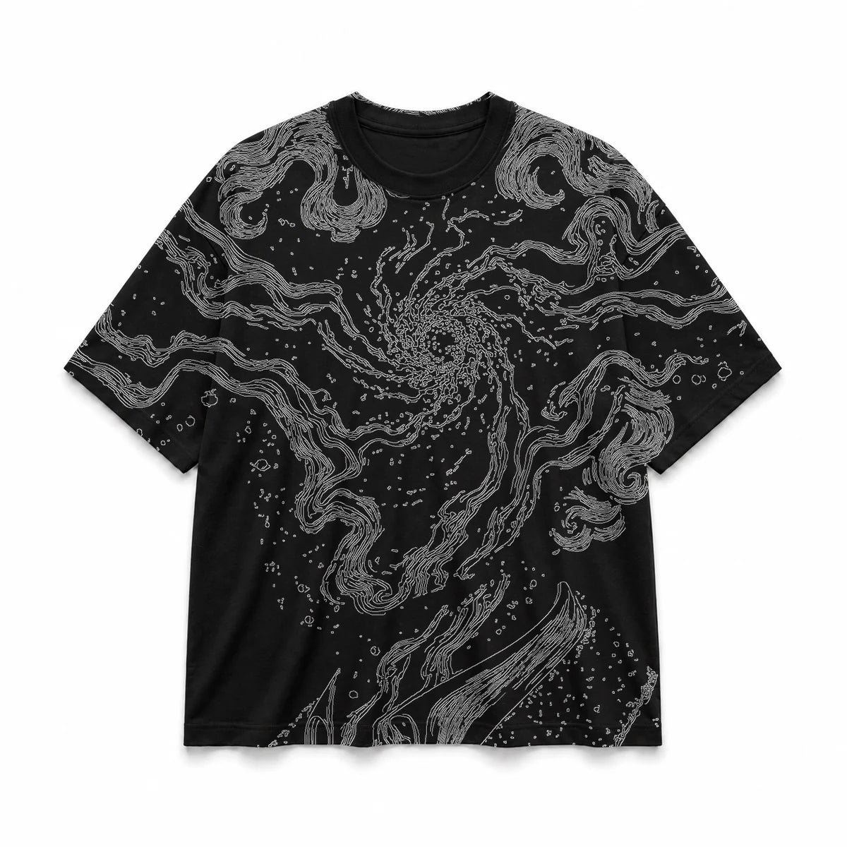037 — Black Oversized Tee — Basic shirt