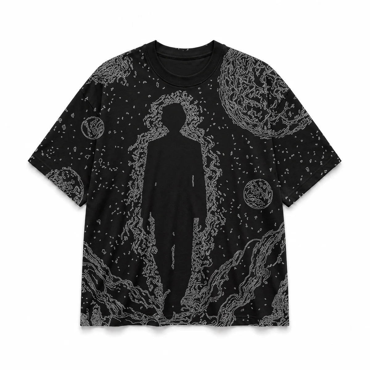039 — Black Oversized Tee — Basic shirt