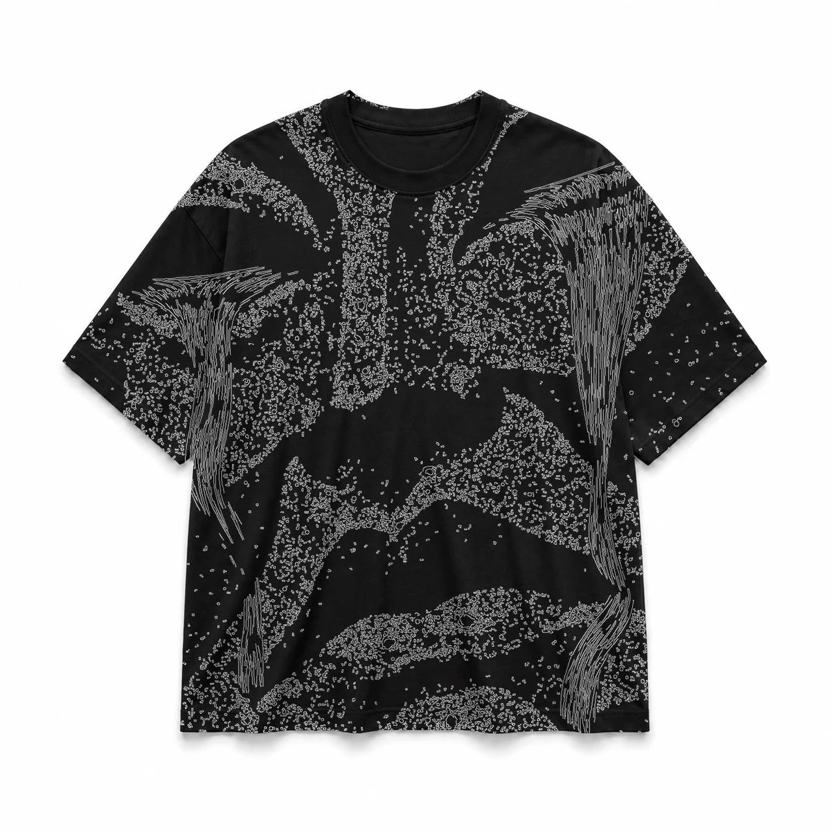 024 — Black Oversized Tee — Basic shirt