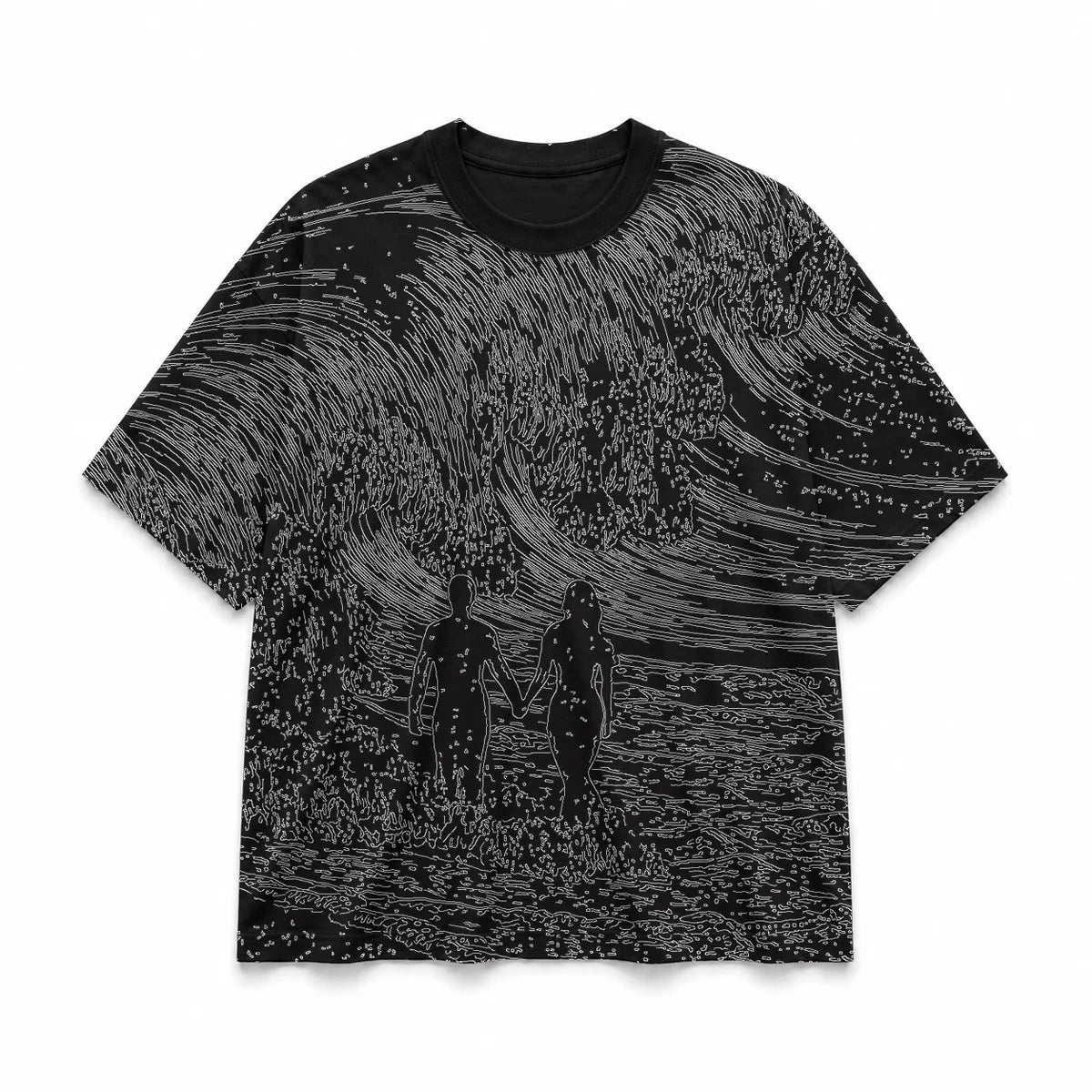 025 — Black Oversized Tee — Basic shirt