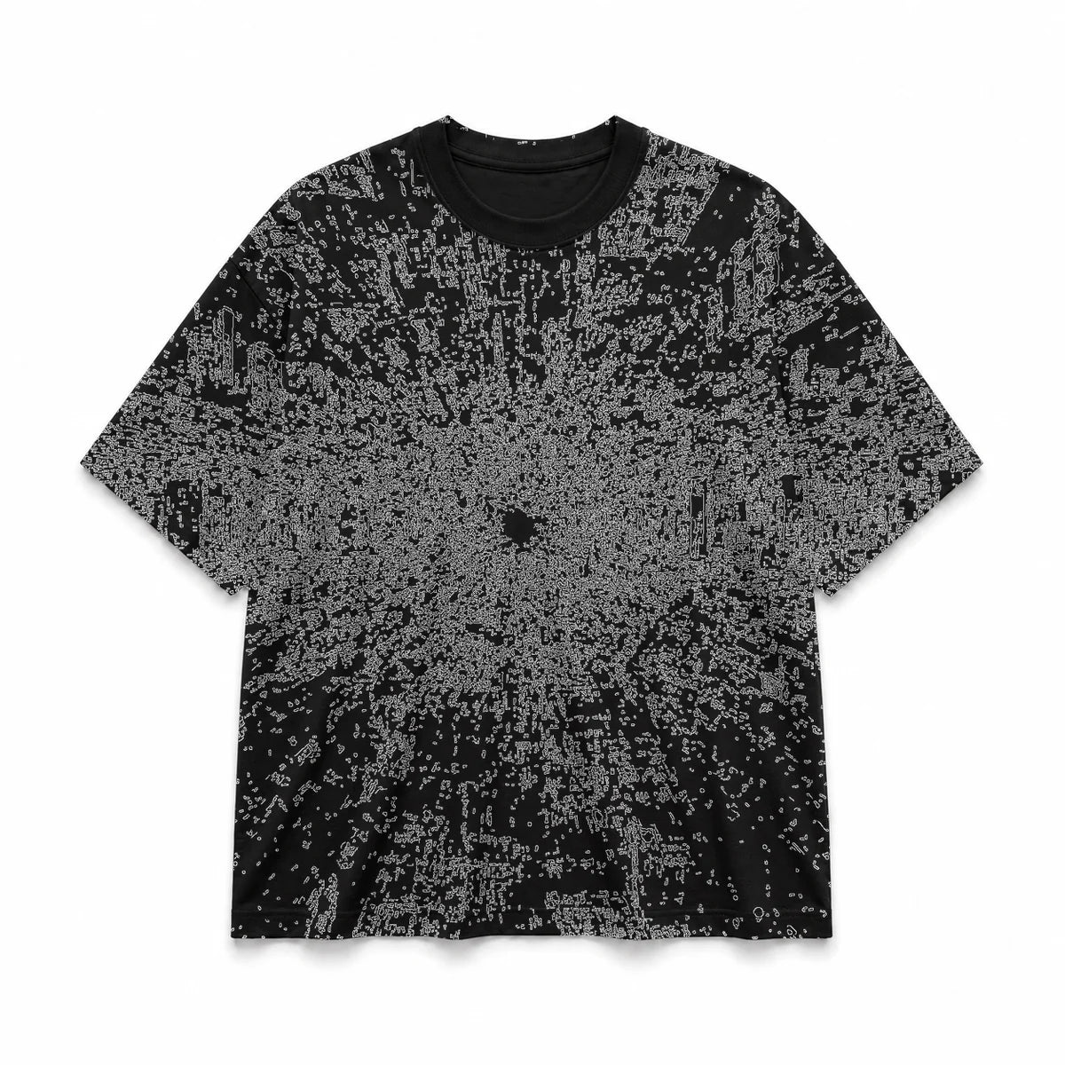 023 — Black Oversized Tee — Basic shirt