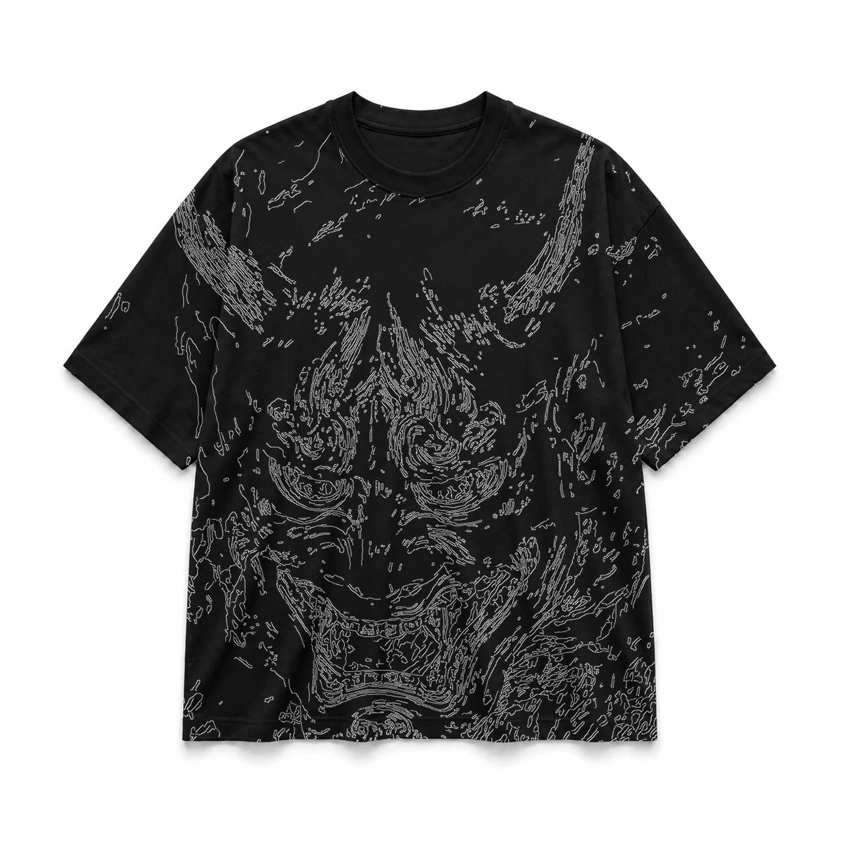 010 — Black Oversized Tee — Basic shirt