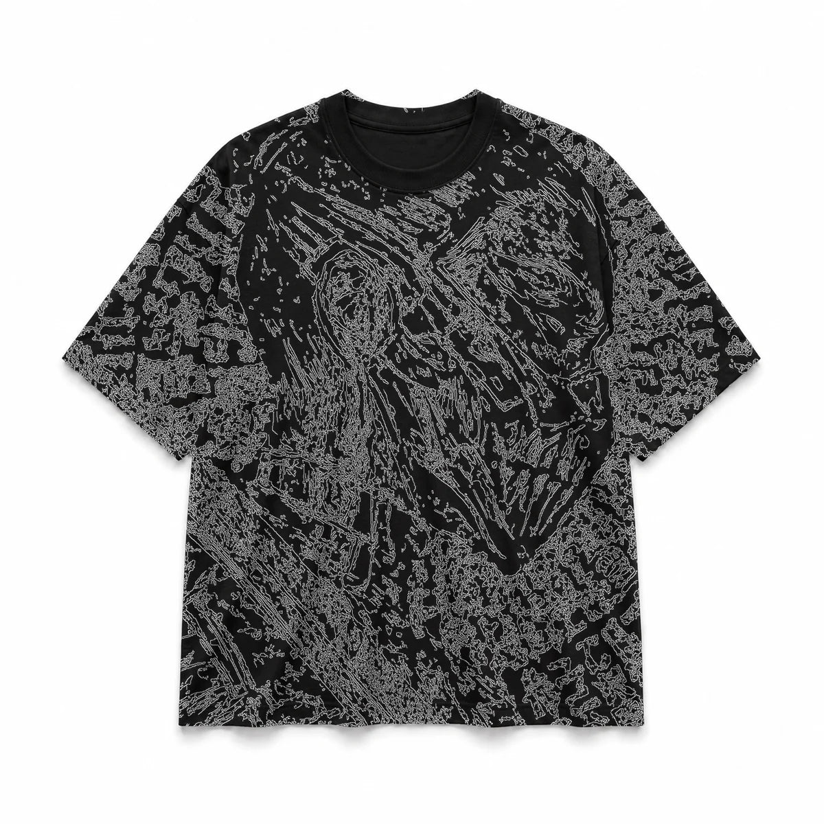 011 — Black Oversized Tee — Basic shirt